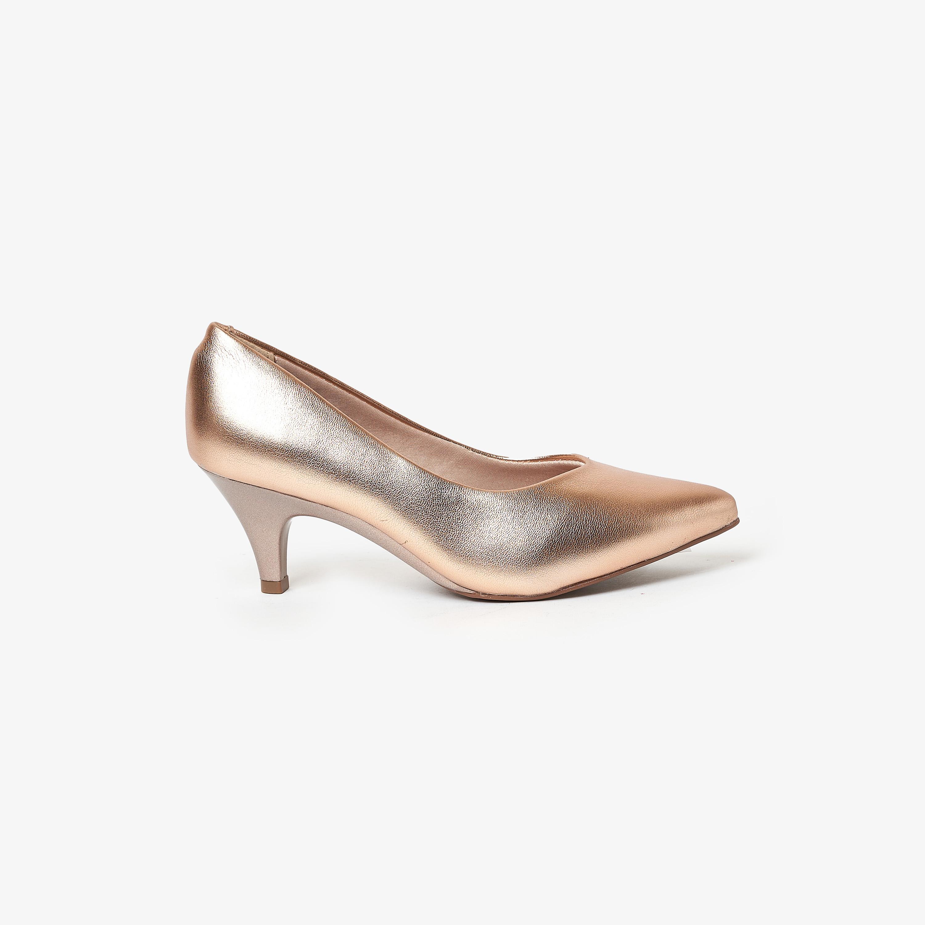 Beira Rio by Geoomnii  Women's Kitten Heel Pointed Toe Pumps | 4076-1101-14710      -women-shoes-heels-image-2