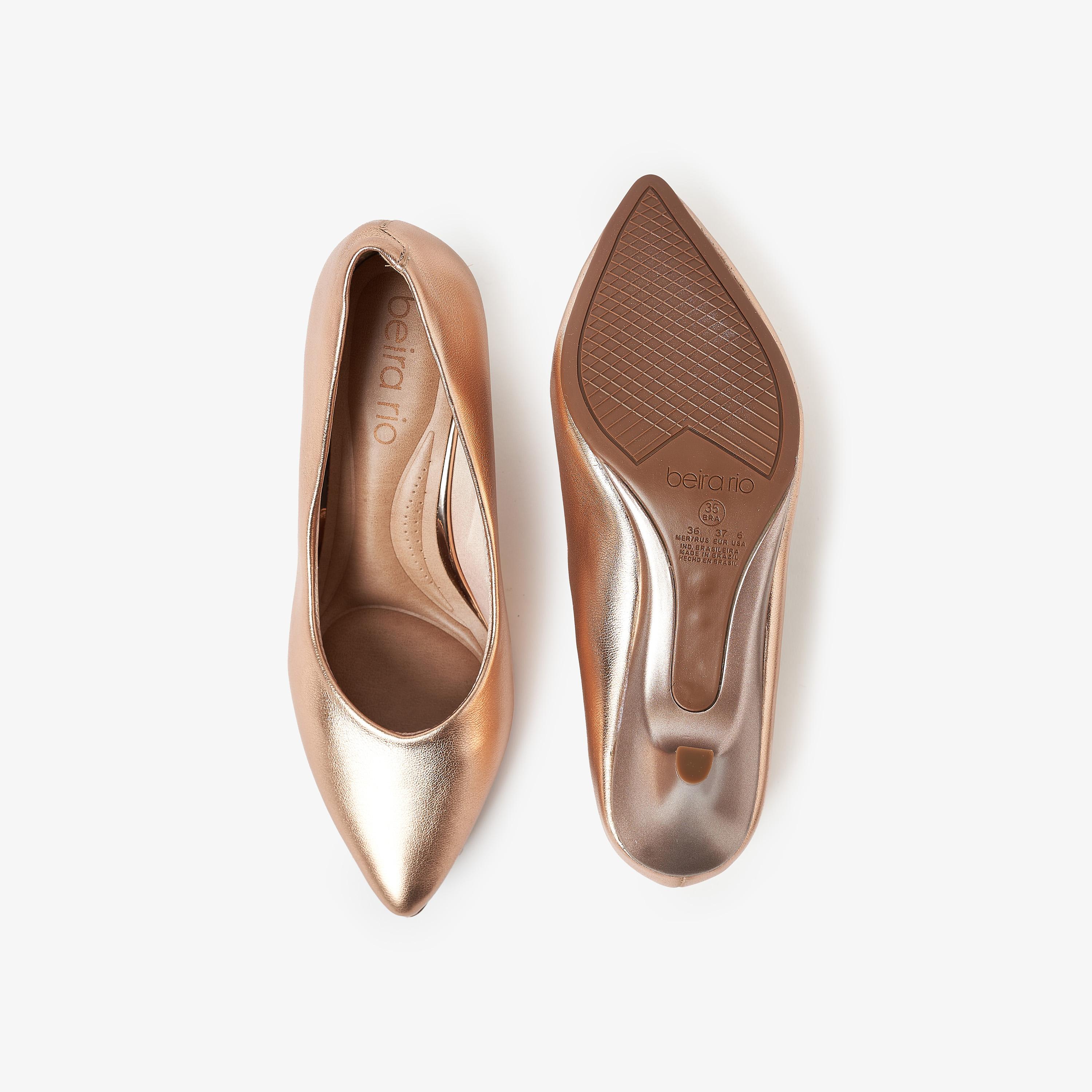 Beira Rio by Geoomnii  Women's Kitten Heel Pointed Toe Pumps | 4076-1101-14710      -women-shoes-heels-image-4