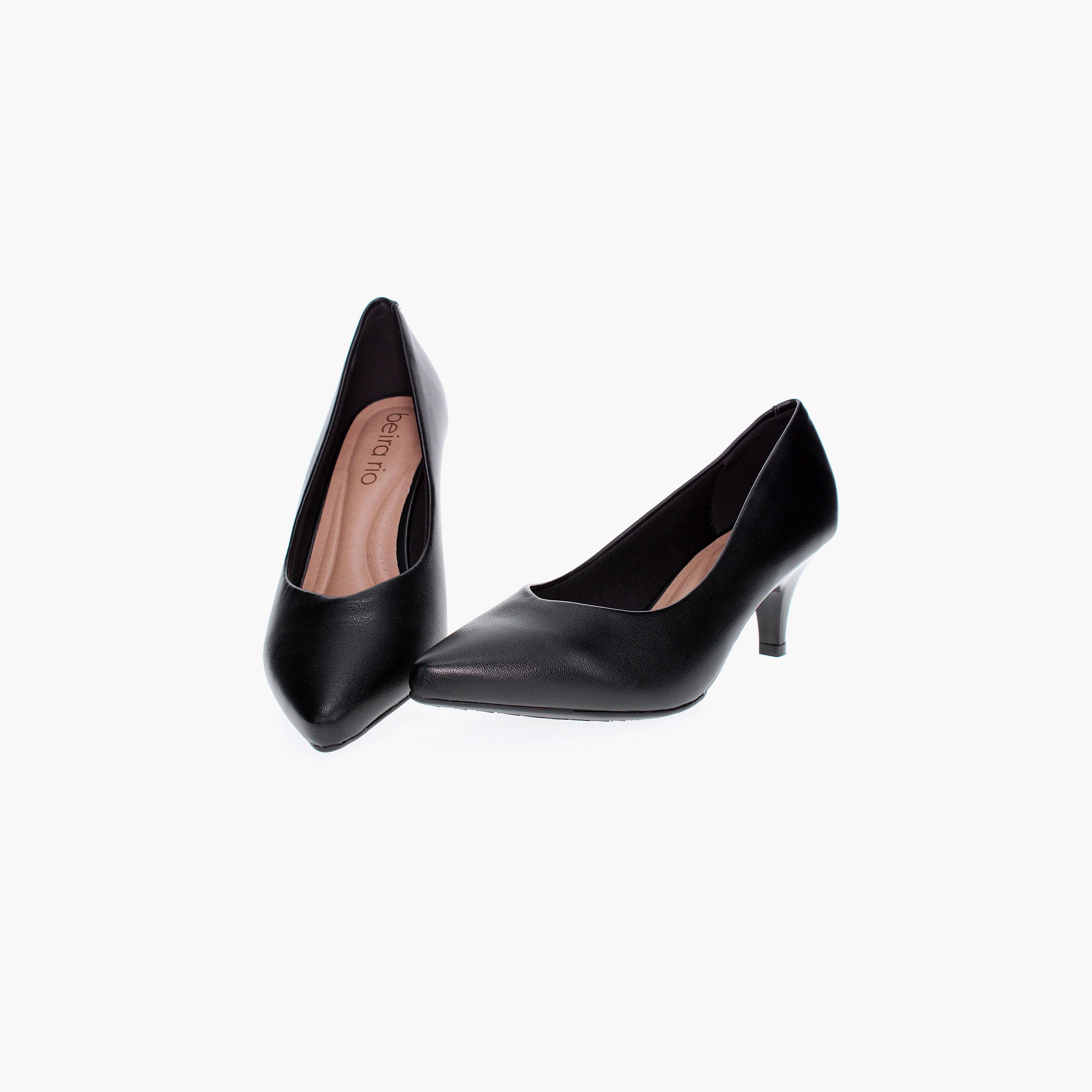 Beira Rio by Geoomnii  Women's Kitten Heel Pointed Toe Pumps | 4076-1301-9569      -women-shoes-heels-image-4