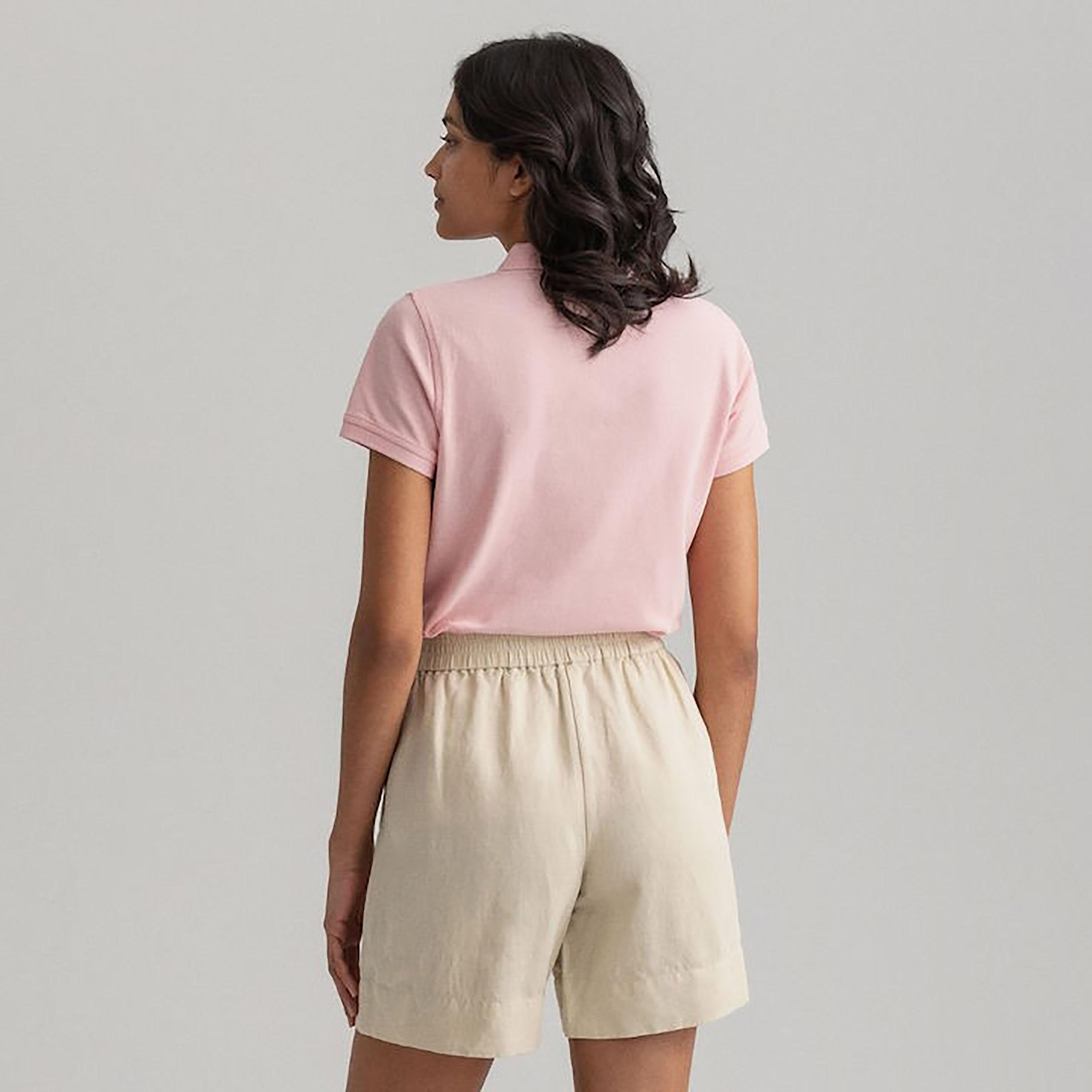 Gant Logo Detail Collared Short Sleeves Polo T-Shirt-women-clothing-tshirts-image-3