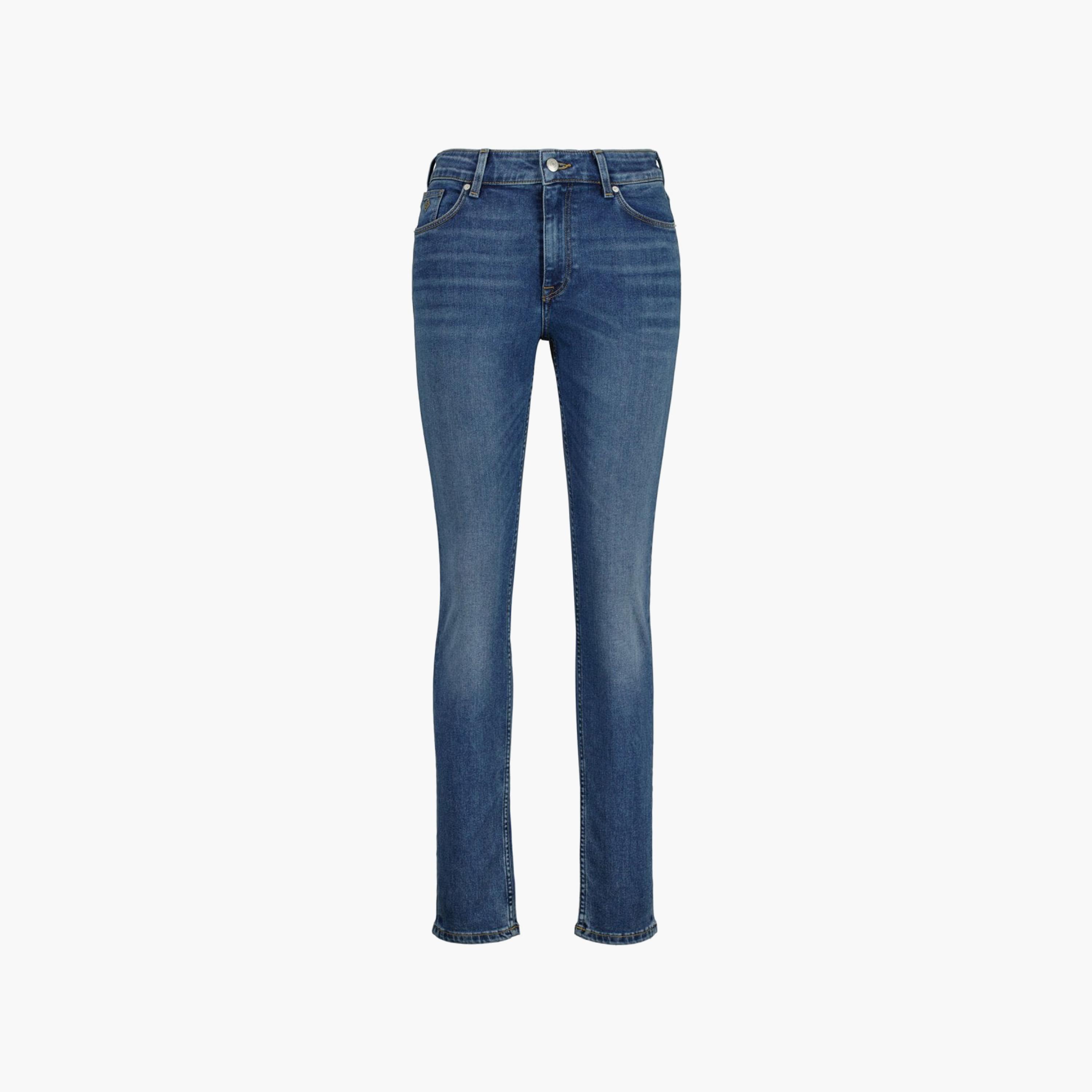 جينز جانت مستقيم صالح متوسط الارتفاع مع 5 جيوب-women-clothing-bottoms-jeans-image-1