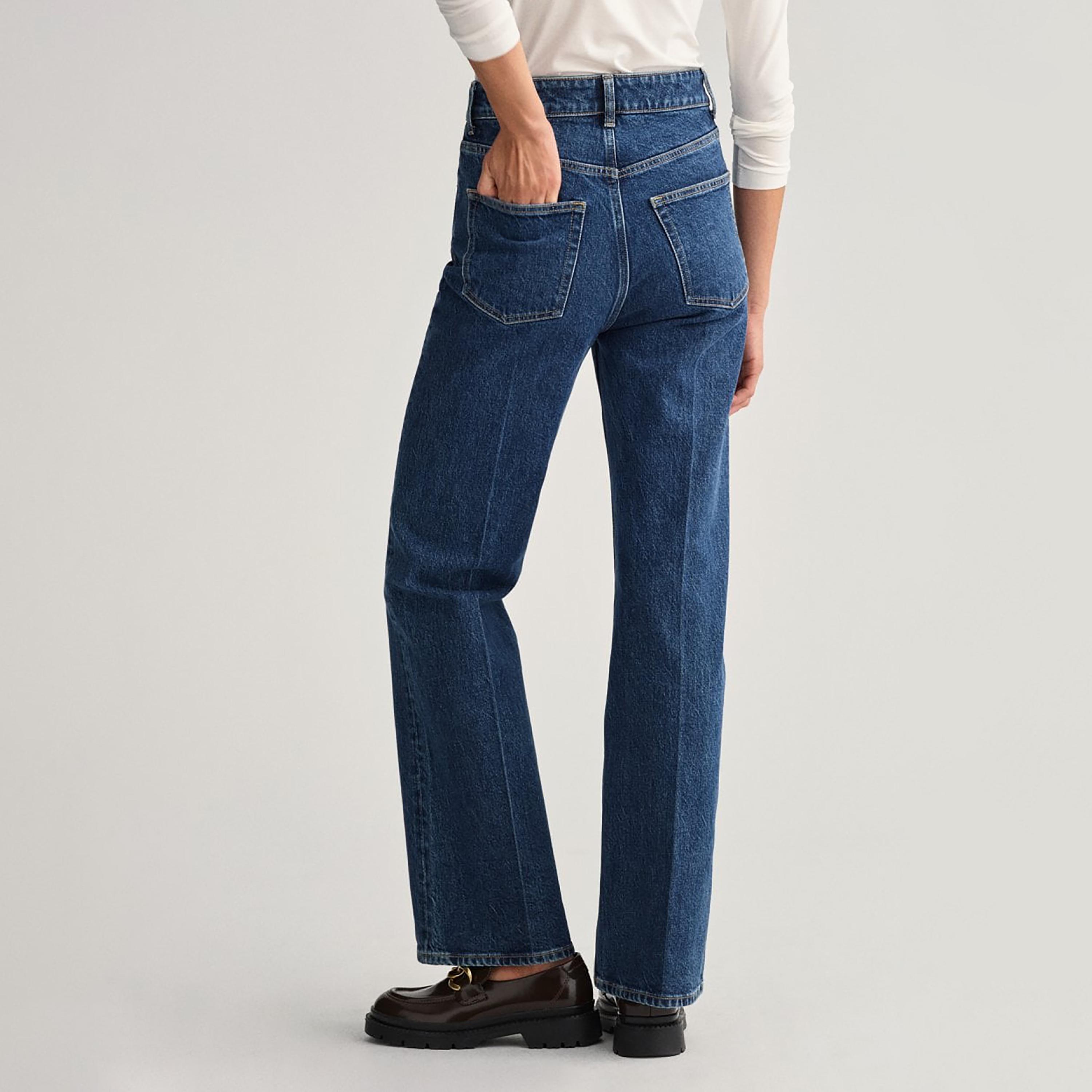 جينز جانت مستقيم صالح متوسط الارتفاع مع 5 جيوب-women-clothing-bottoms-jeans-image-3