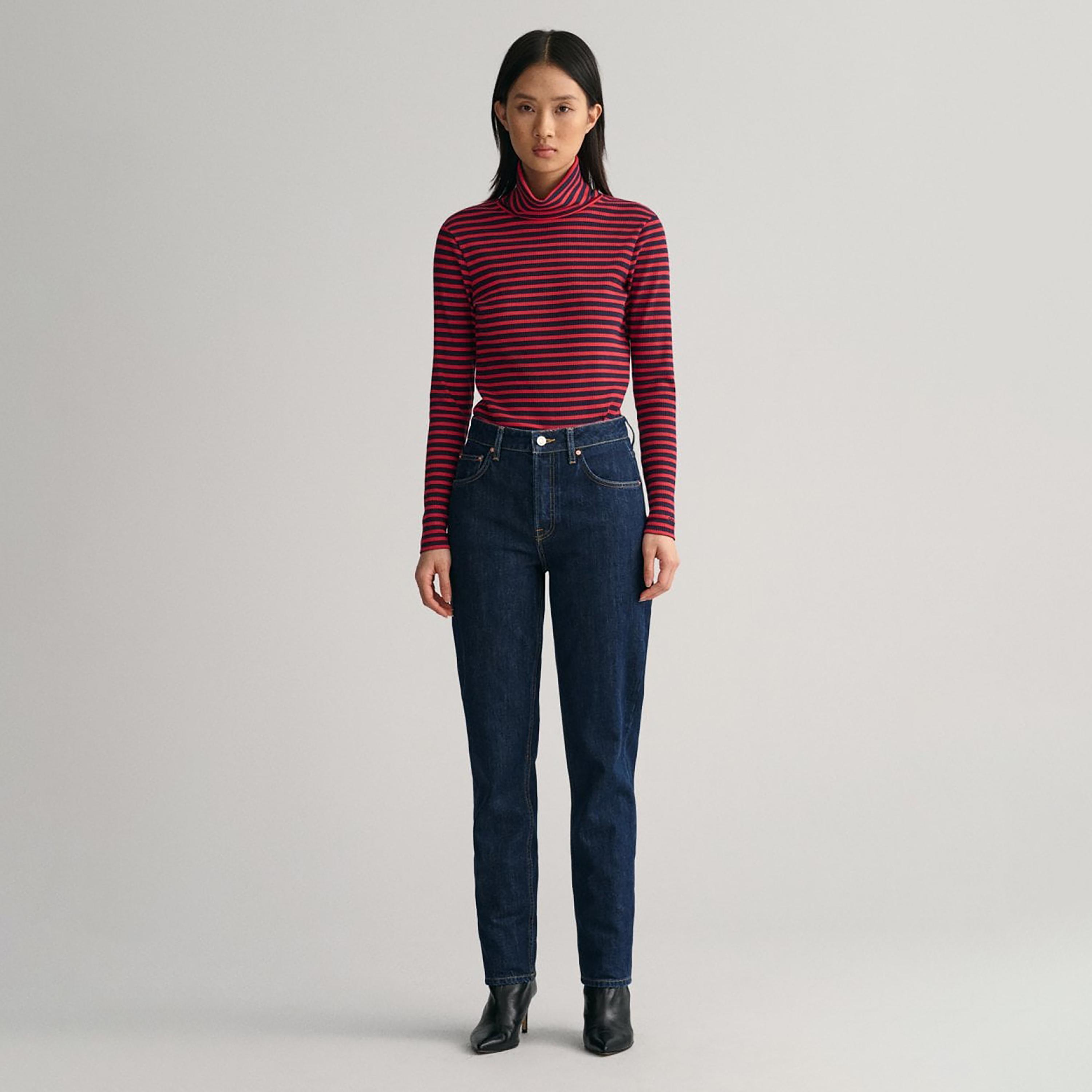 Gant Straight Fit Mid-Rise Jeans with 5 Pockets-women-clothing-bottoms-jeans-image-2