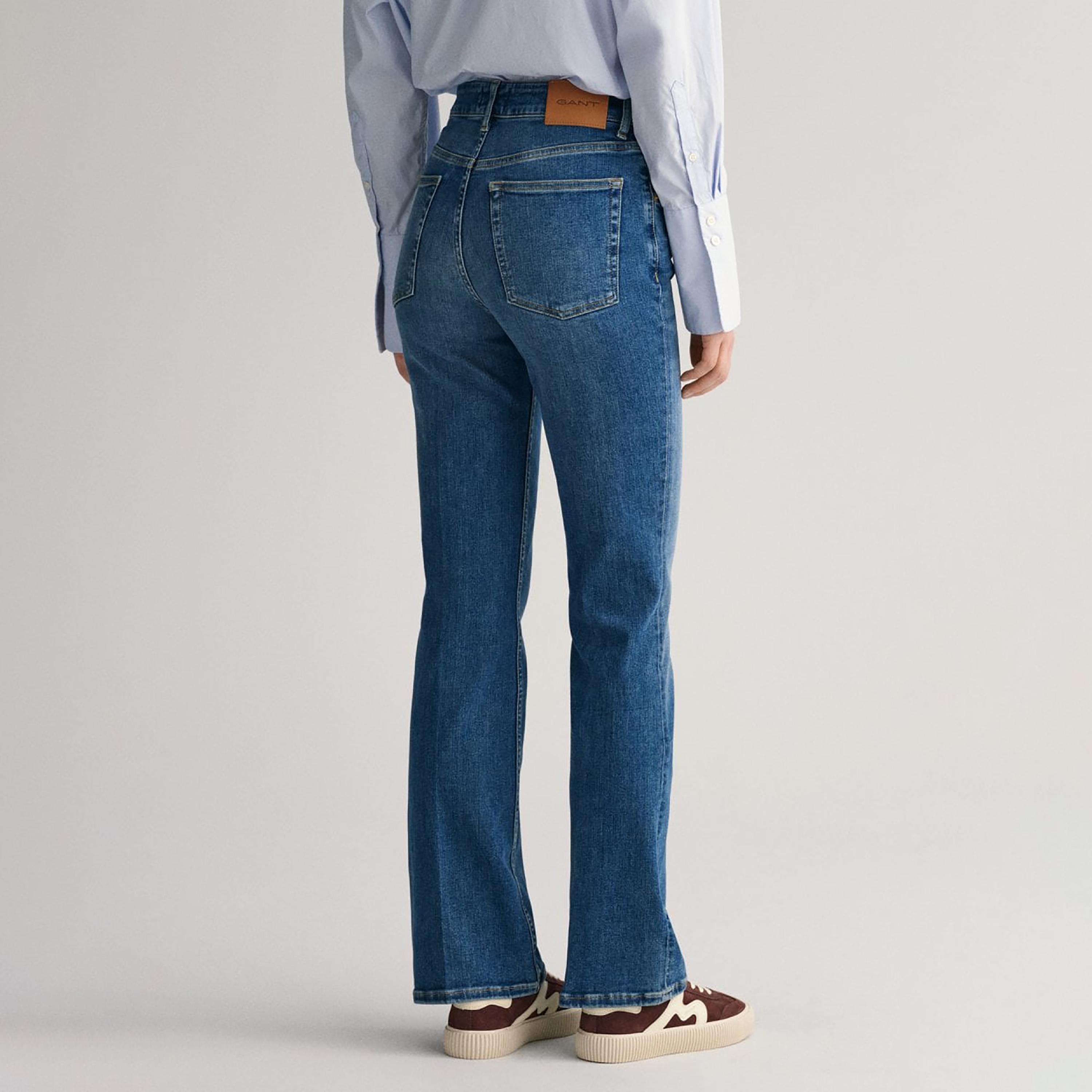 بنطال جينز من جانت سكيني صالح متوسط الارتفاع مع 5 جيوب-women-clothing-bottoms-jeans-image-3