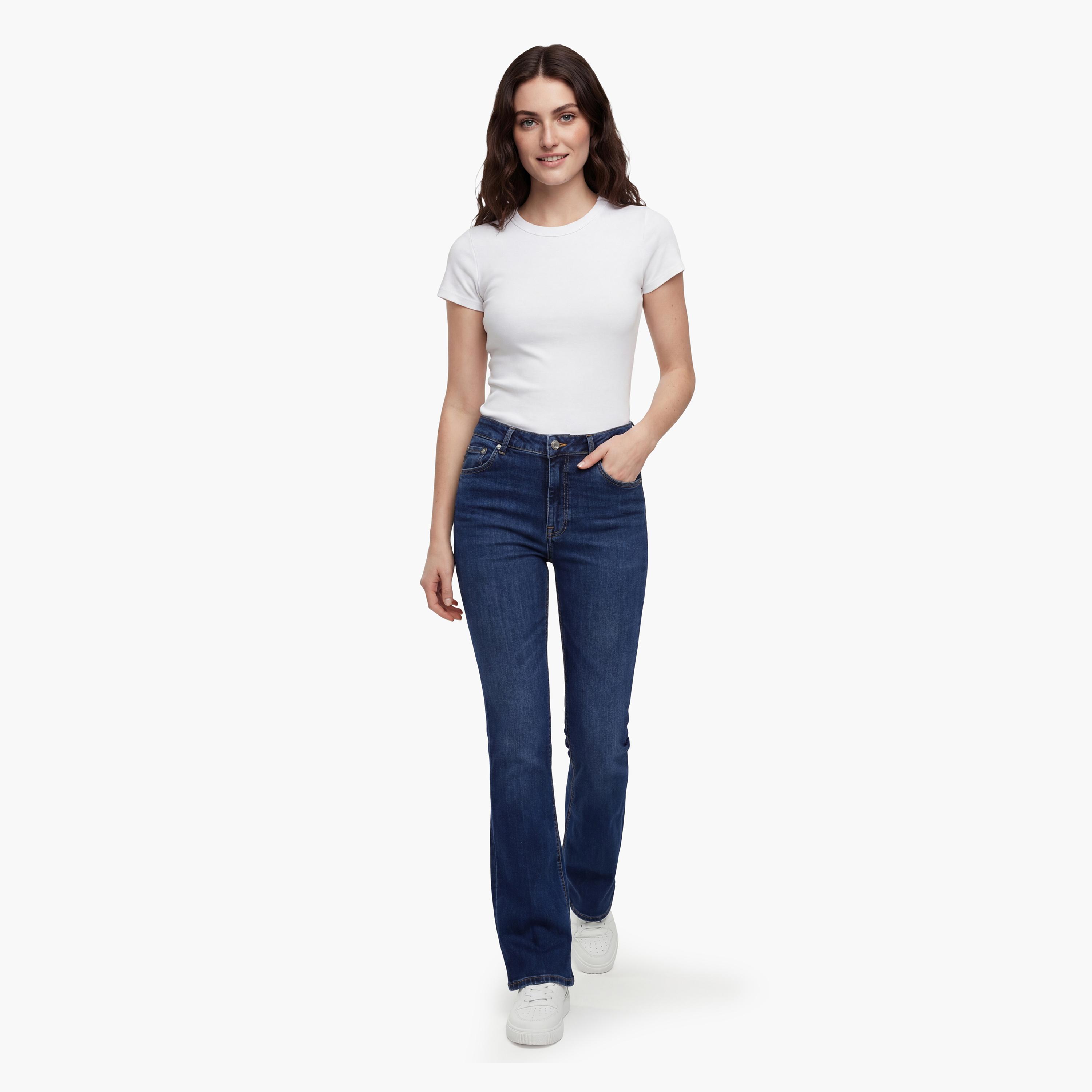 Gant Slim Fit Dark Washed Mid-Rise Women's Jeans-women-clothing-bottoms-jeans-image-2