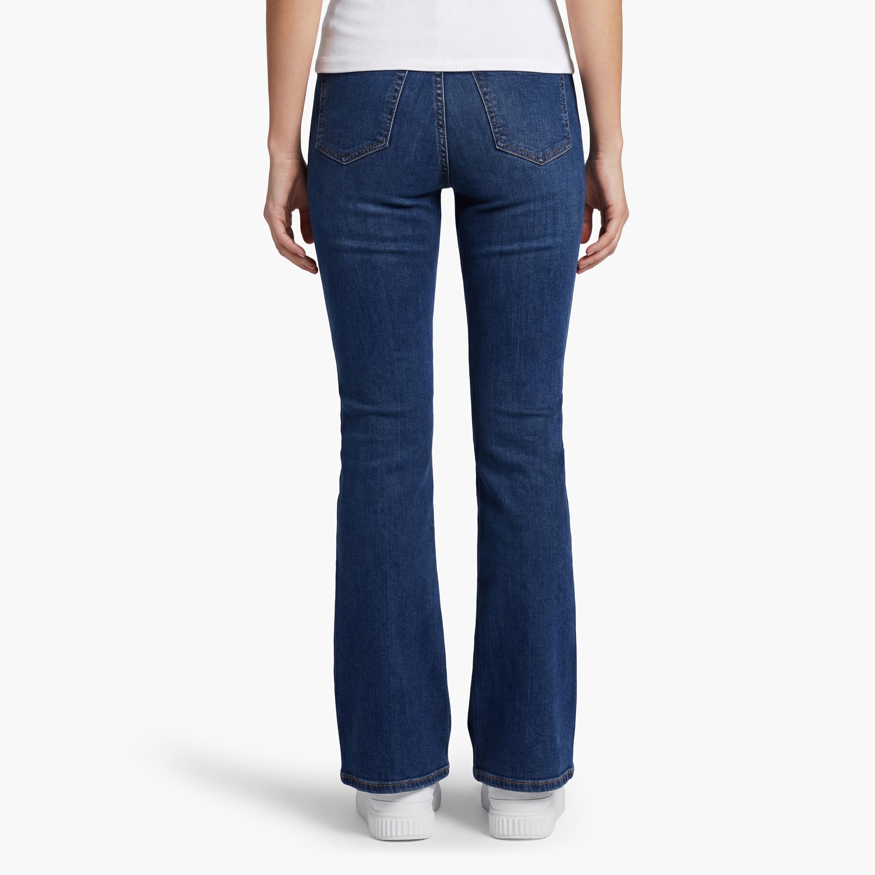 Gant Slim Fit Dark Washed Mid-Rise Women's Jeans-women-clothing-bottoms-jeans-image-4