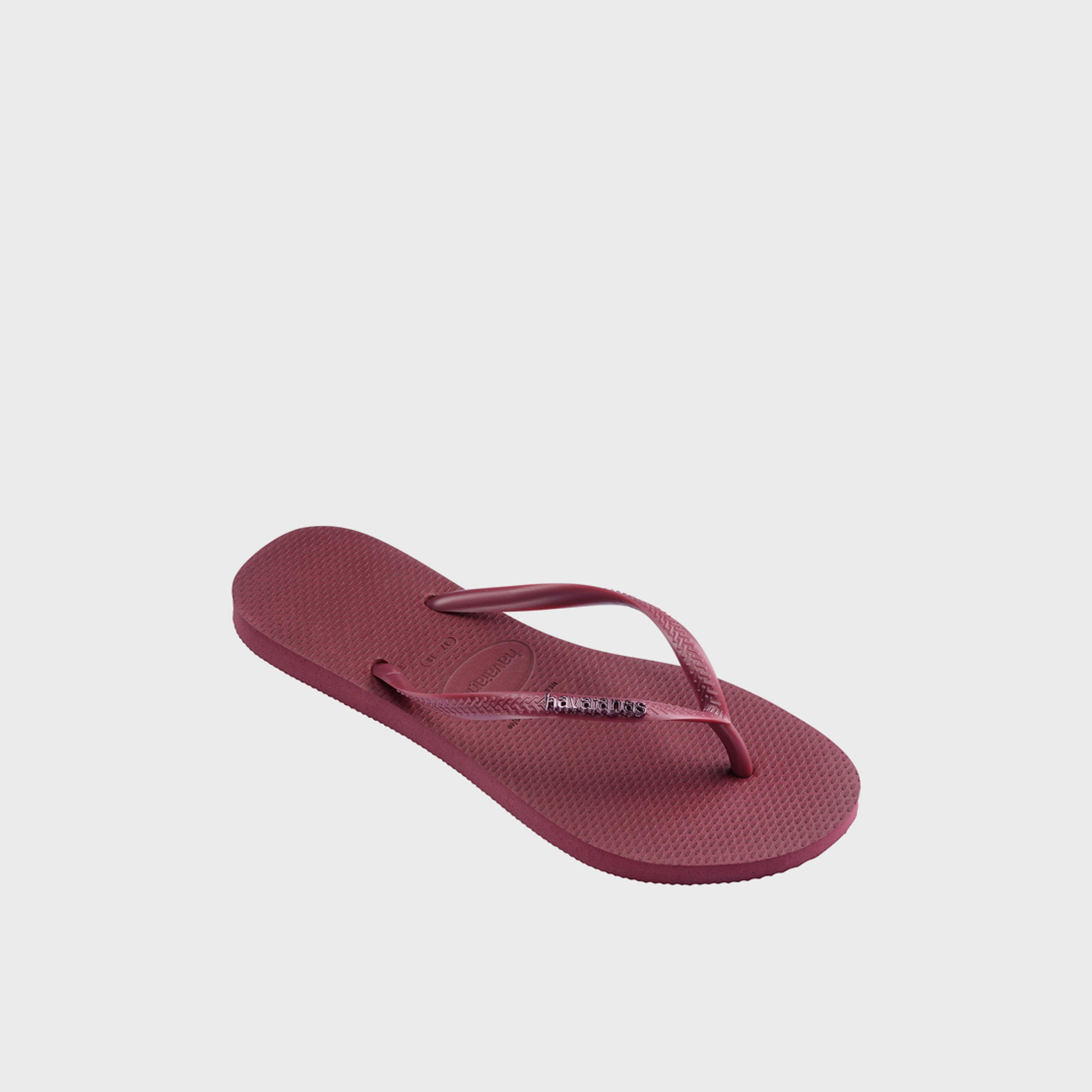 Havaianas Women's Slip-On Flat Slim Logo Metallic Thong Slippers | 4119875-9339-women-shoes-flipflopsandslides-image-2