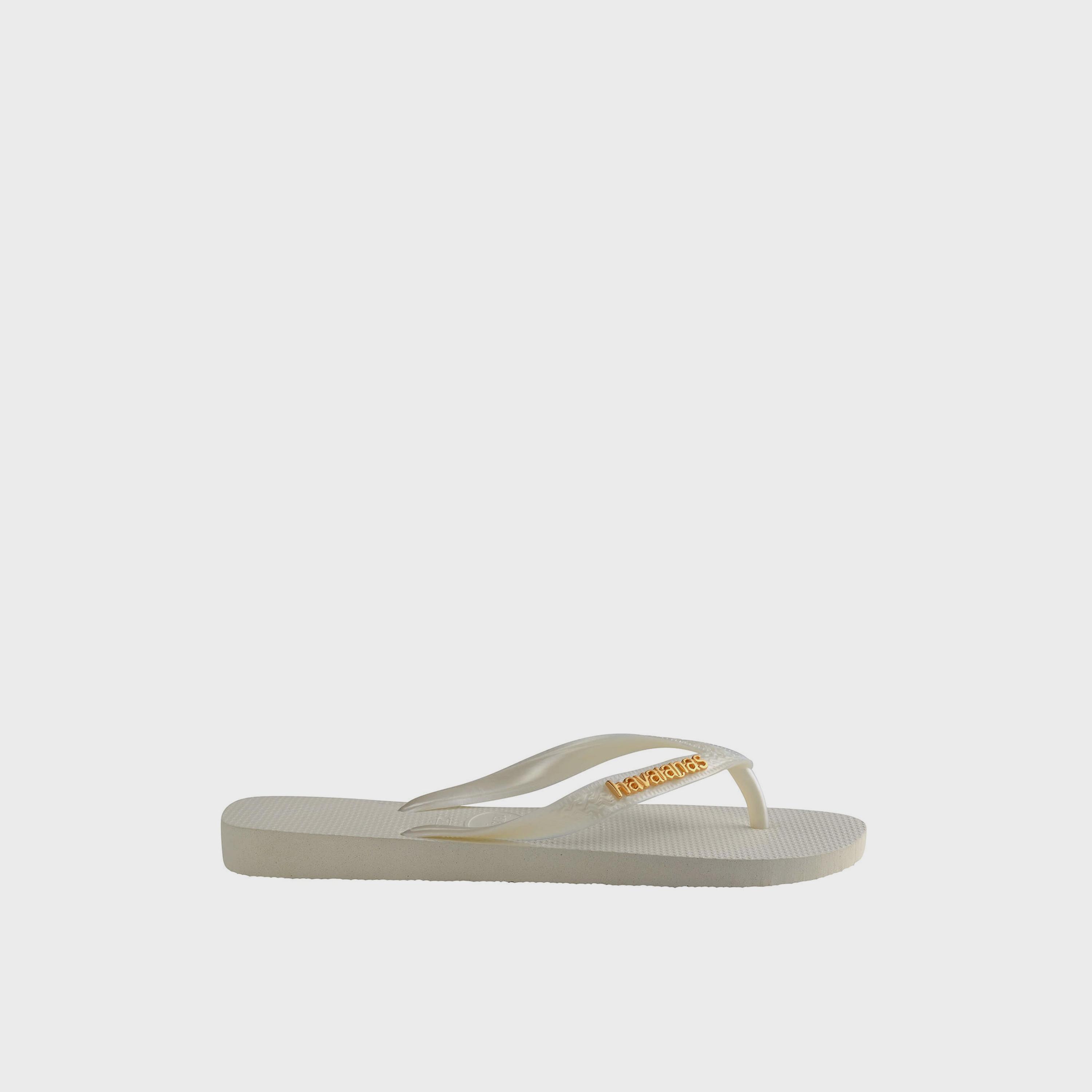 Havaianas Women's Slip-On Flat Top Logo Metallic Thong Slippers | 4127244-0001-women-shoes-flipflopsandslides-image-4