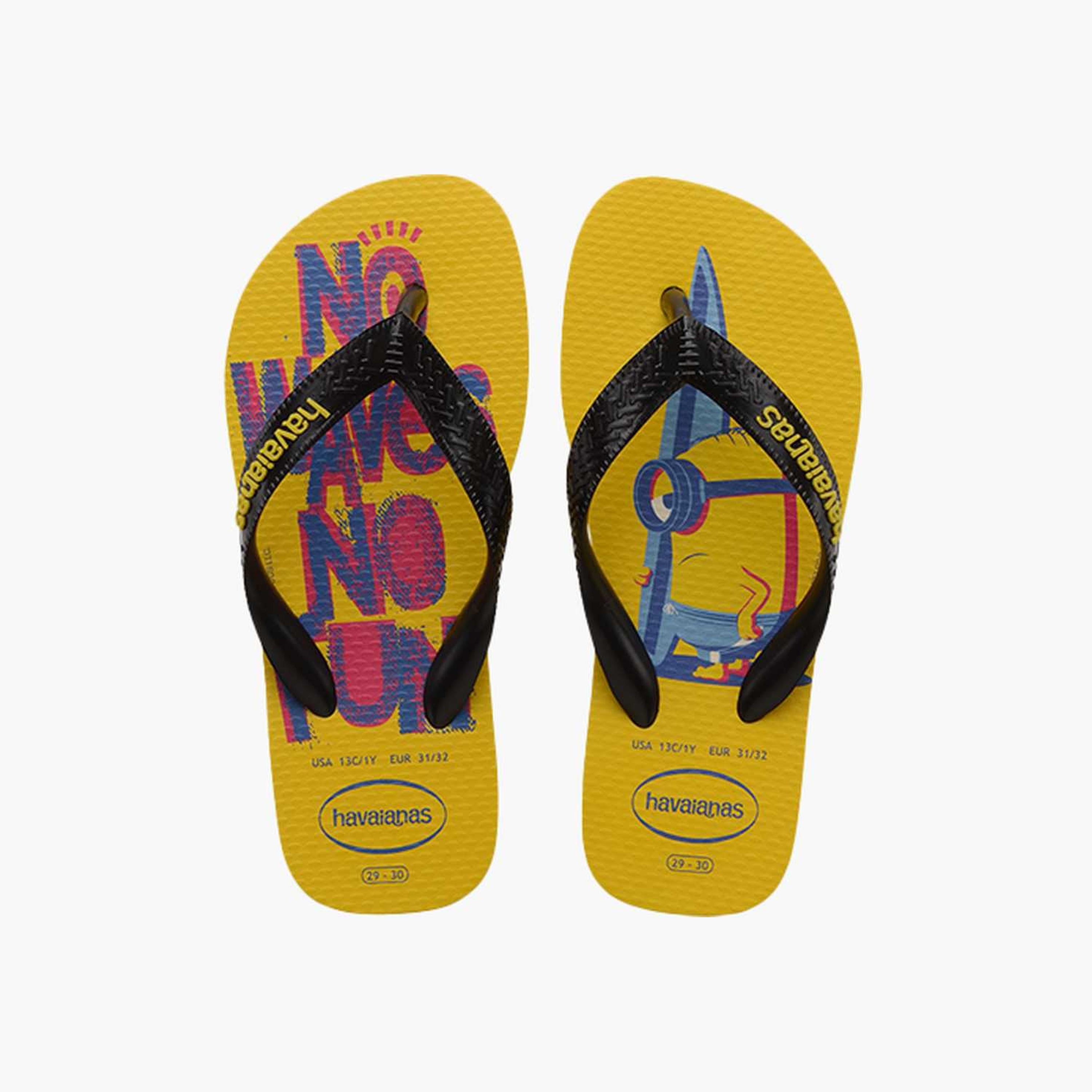 Havaianas Kids Slip-On Minions Thong Slippers | 4133167.1048-boys-shoes-flipflopsandslides-image-1