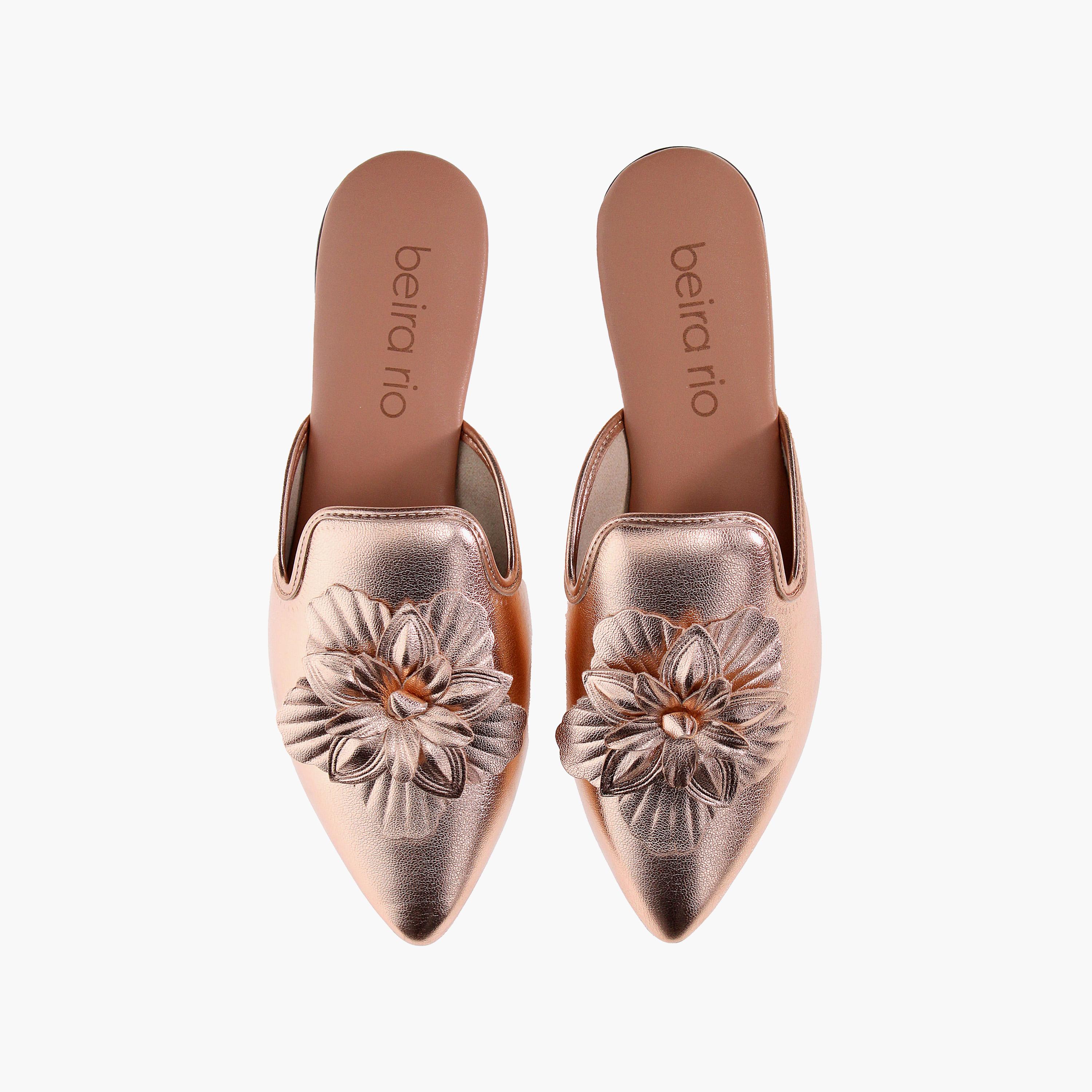 حذاء ميولز نسائي معدني من بيرا ريو مع مزين بزهور | 4134-1004-14710-women-shoes-loafersandmoccasins-image-5