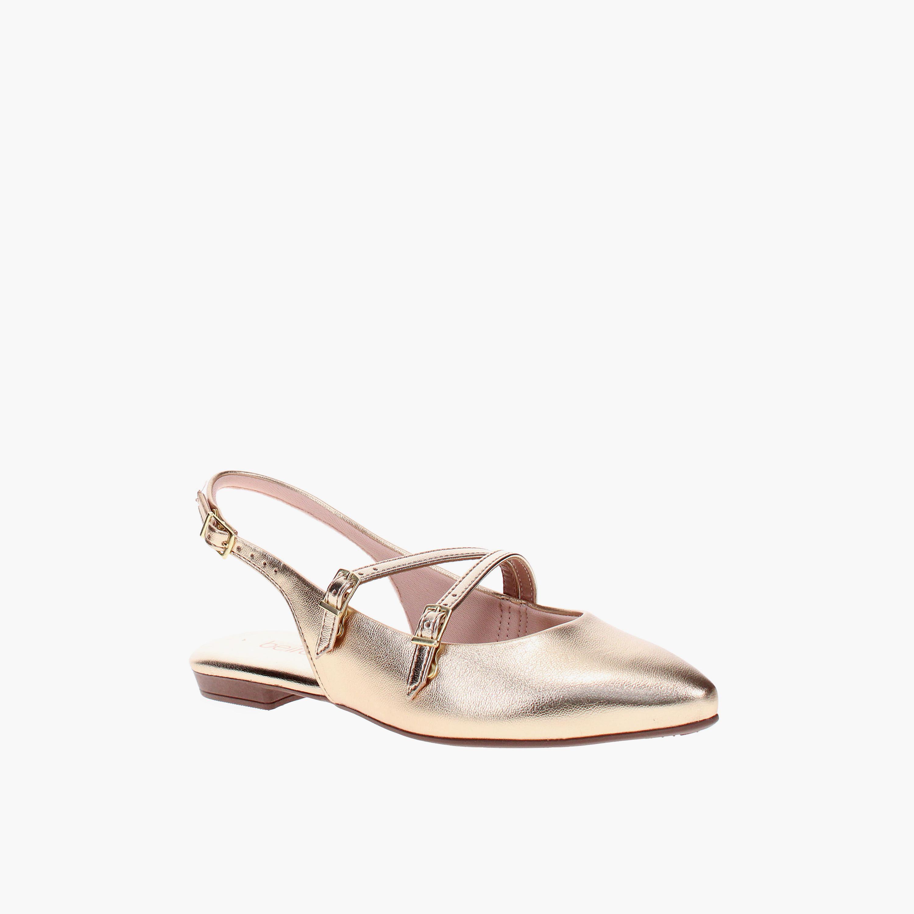 بييرا ريو - حذاء باليرينا نسائي مقدمة مدببة و حزام ومشبك | 4134-1012-14710-66-women-shoes-ballerinas-image-1