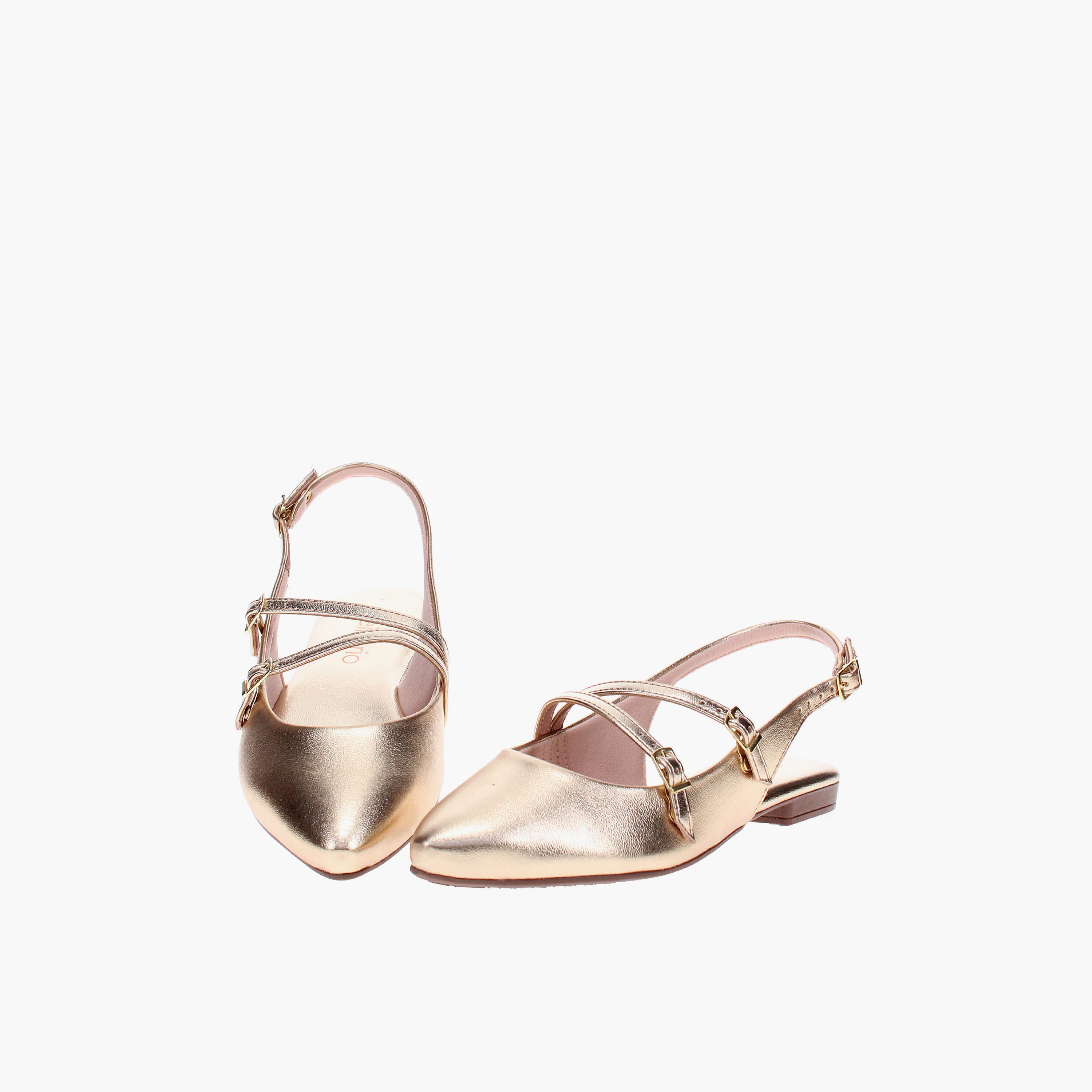 بييرا ريو - حذاء باليرينا نسائي مقدمة مدببة و حزام ومشبك | 4134-1012-14710-66-women-shoes-ballerinas-image-3