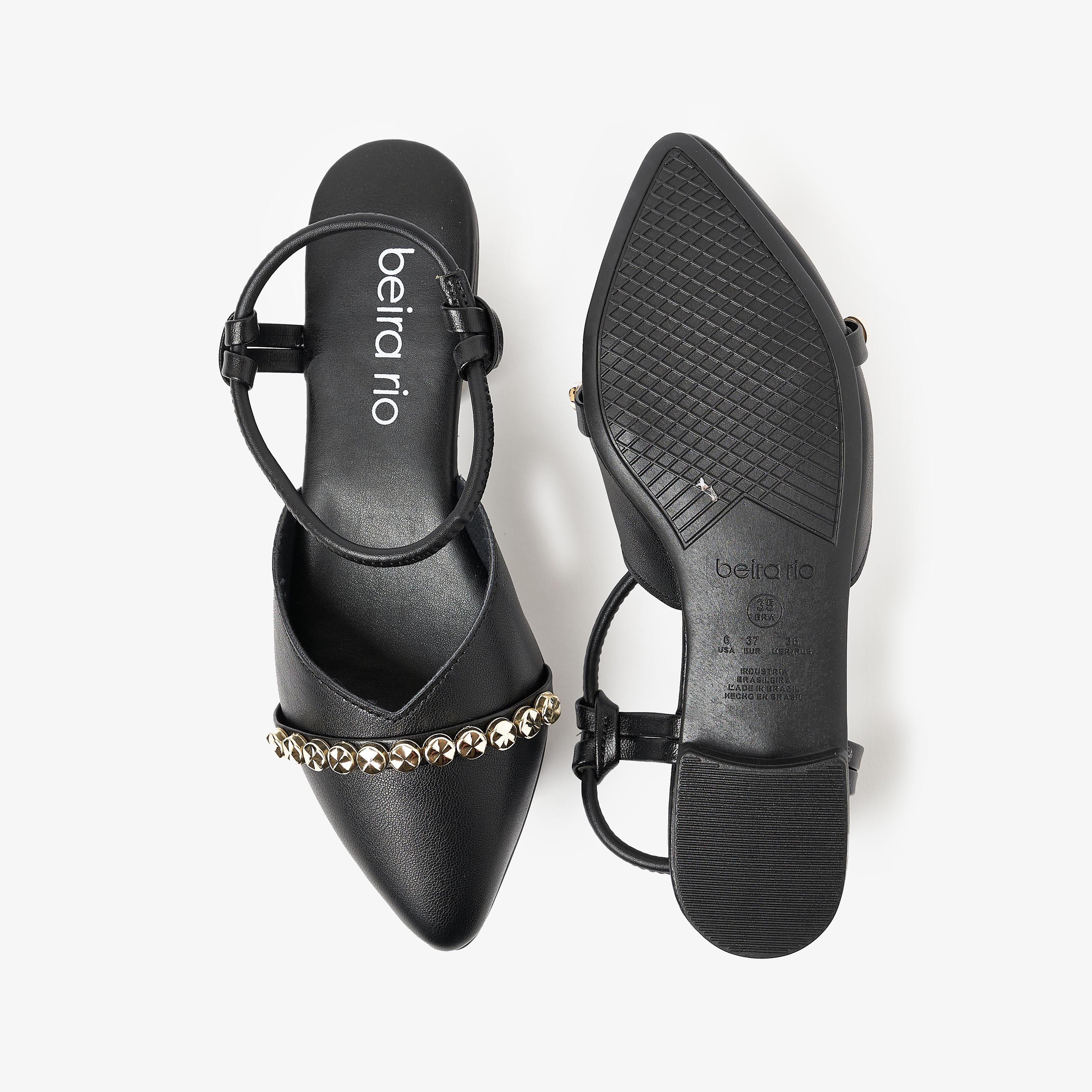 حذاء ميولز من بيرا ريو نسائي بمقدمة مدببة مع حزام للكاحل | 4134-499-25304-women-shoes-sandals-flats-image-4