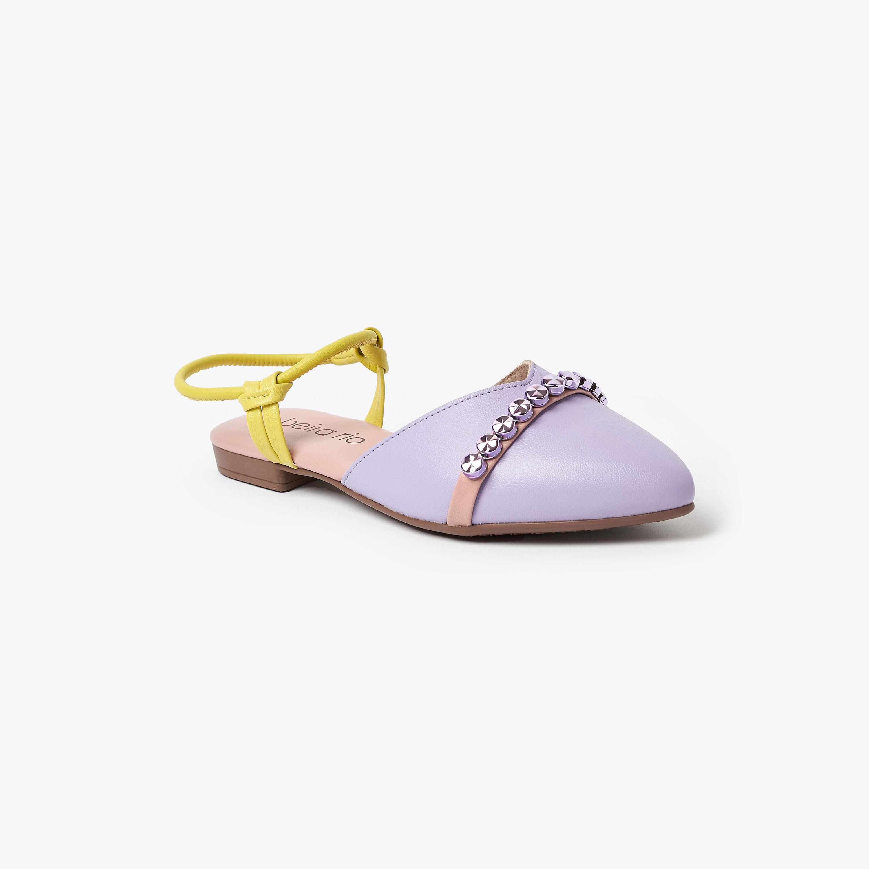 Beira Rio by Geoomnii  Women's Pointed Toe Mules with Ankle Strap | 4134-499-25304     -women-shoes-sandals-flats-image-1