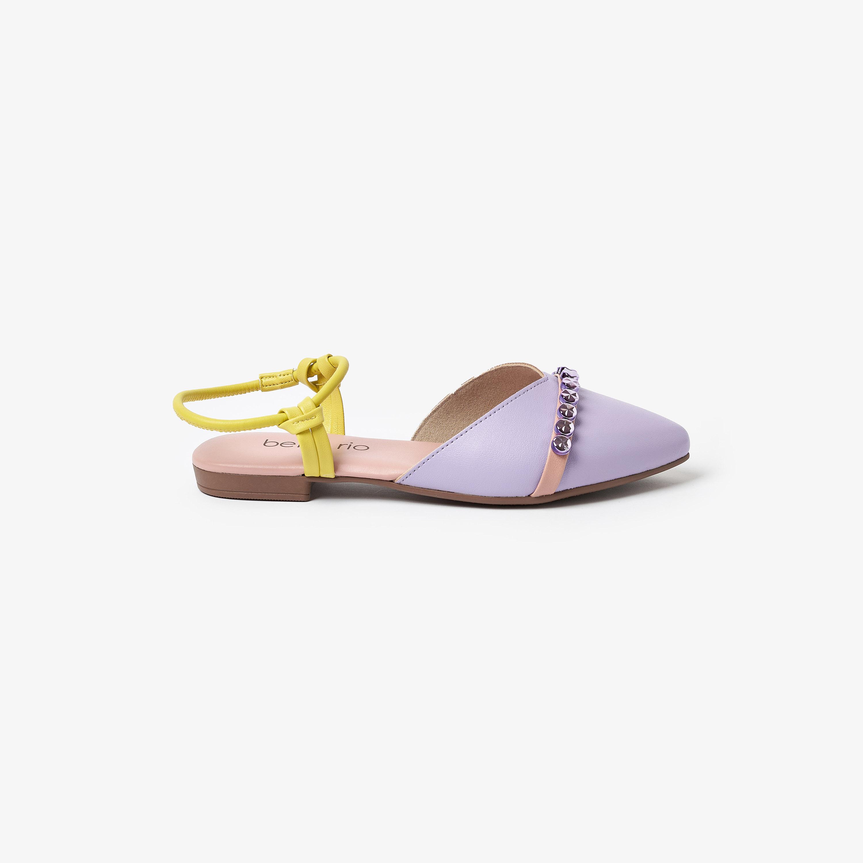 Beira Rio by Geoomnii  Women's Pointed Toe Mules with Ankle Strap | 4134-499-25304     -women-shoes-sandals-flats-image-2