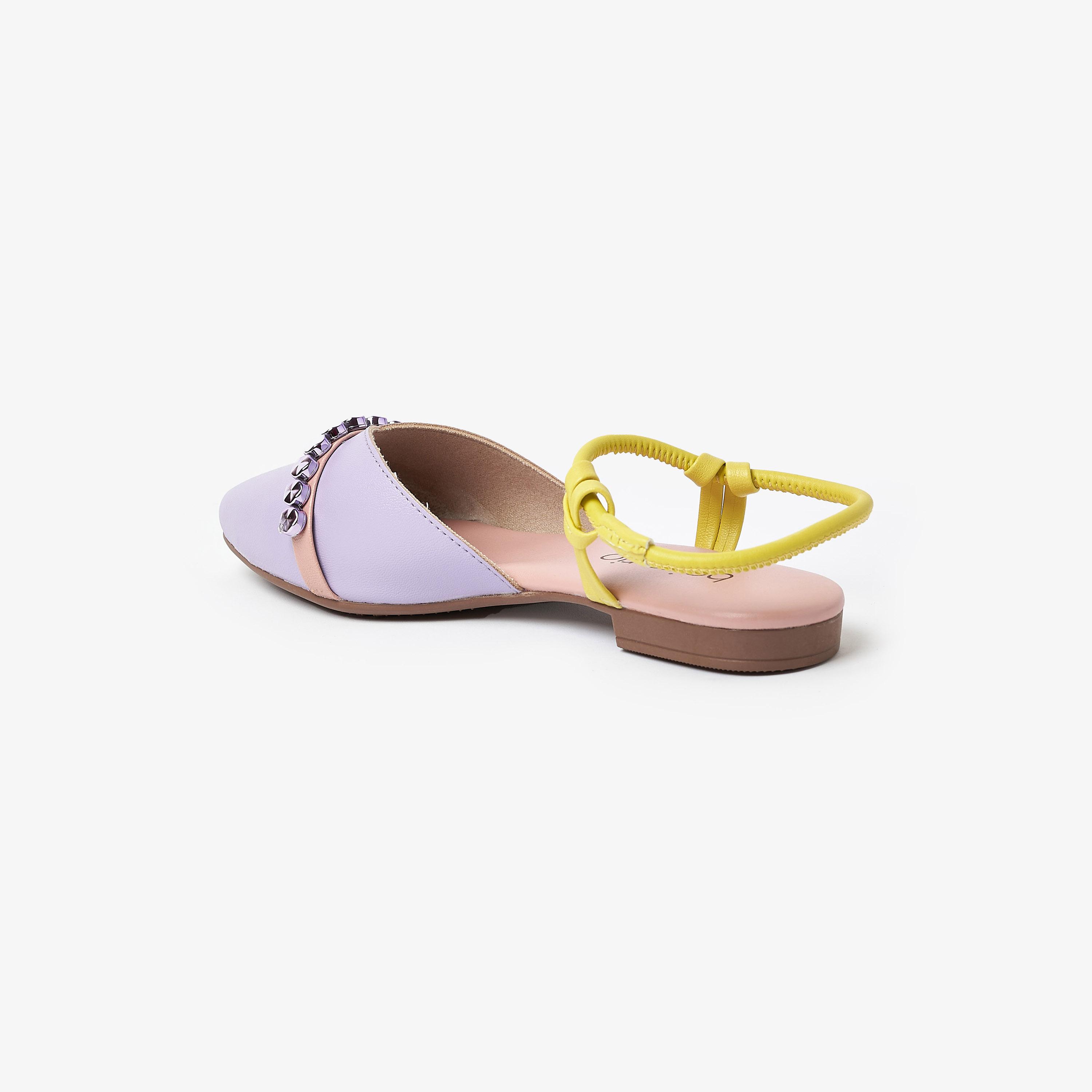 Beira Rio by Geoomnii  Women's Pointed Toe Mules with Ankle Strap | 4134-499-25304     -women-shoes-sandals-flats-image-3