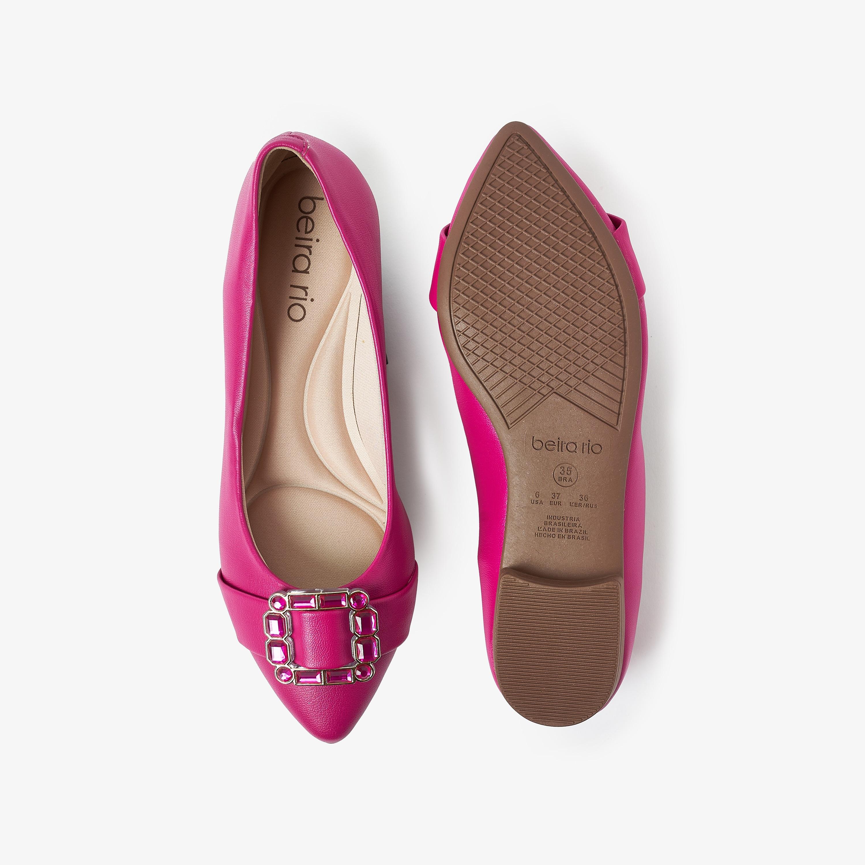 Beira Rio by Geoomnii  Women's Pointed Toe Ballerinas | 4136-293-9569        -women-shoes-ballerinas-image-4