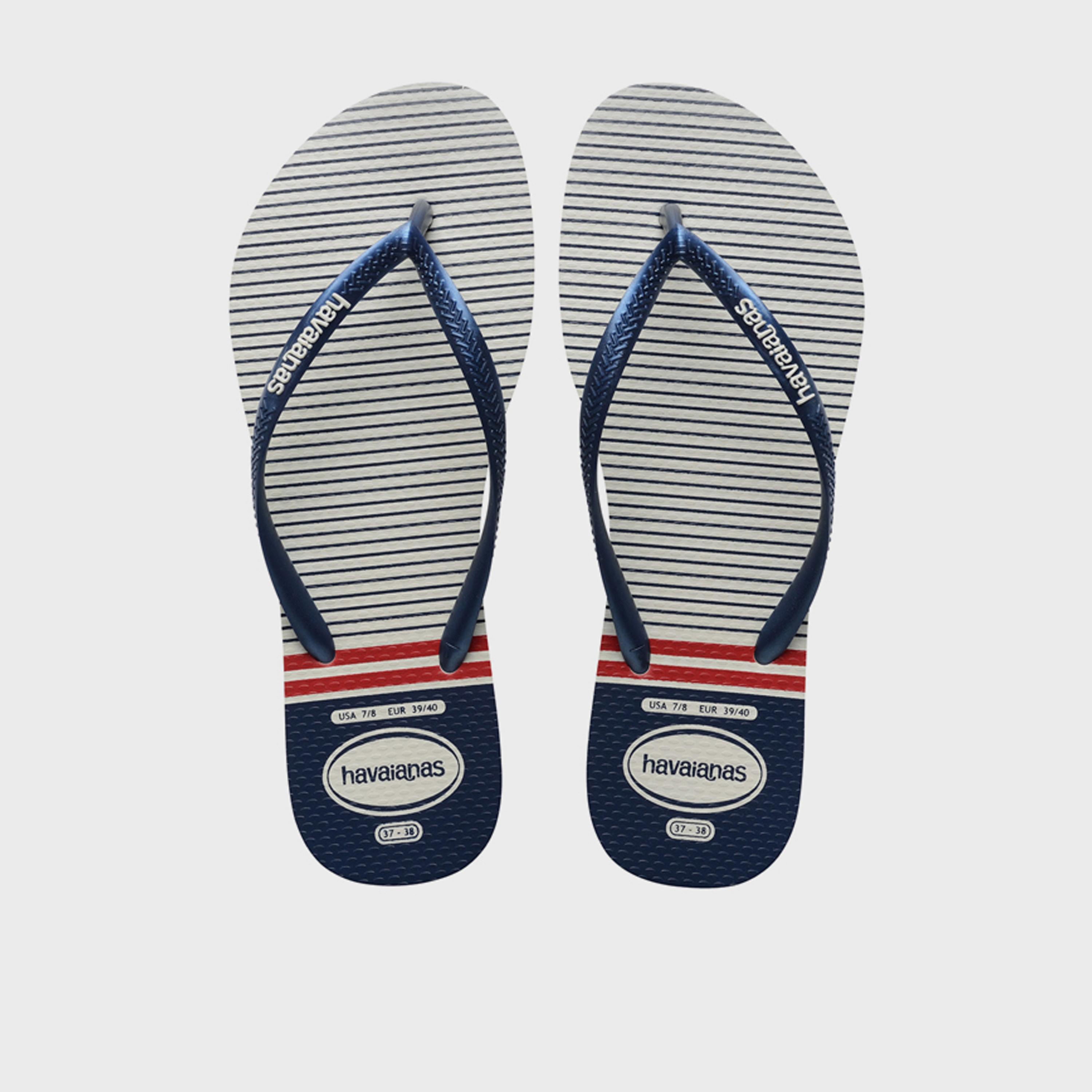 Havaianas Women's Slip-On Flat Slim Nautical Thong Slippers | 4137125-0425-women-shoes-flipflopsandslides-image-1