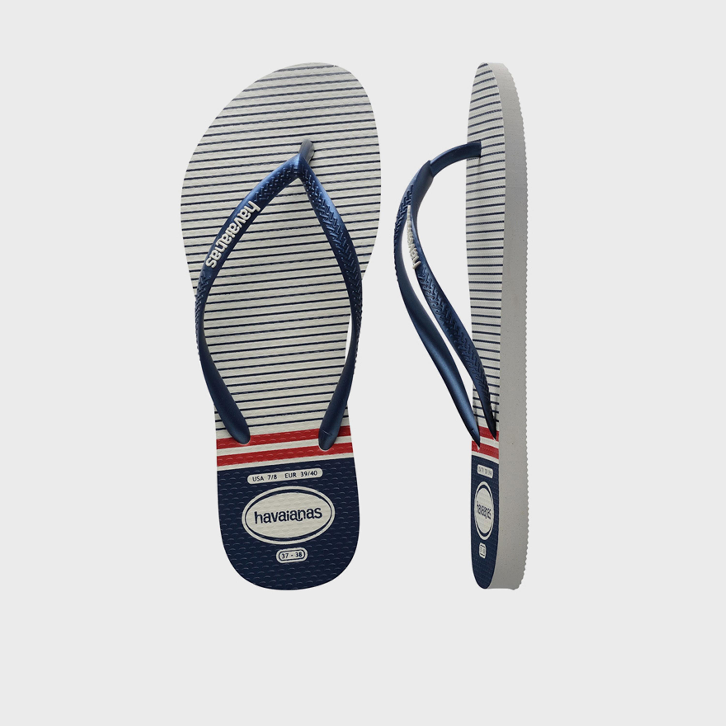 Havaianas Women's Slip-On Flat Slim Nautical Thong Slippers | 4137125-0425-women-shoes-flipflopsandslides-image-5