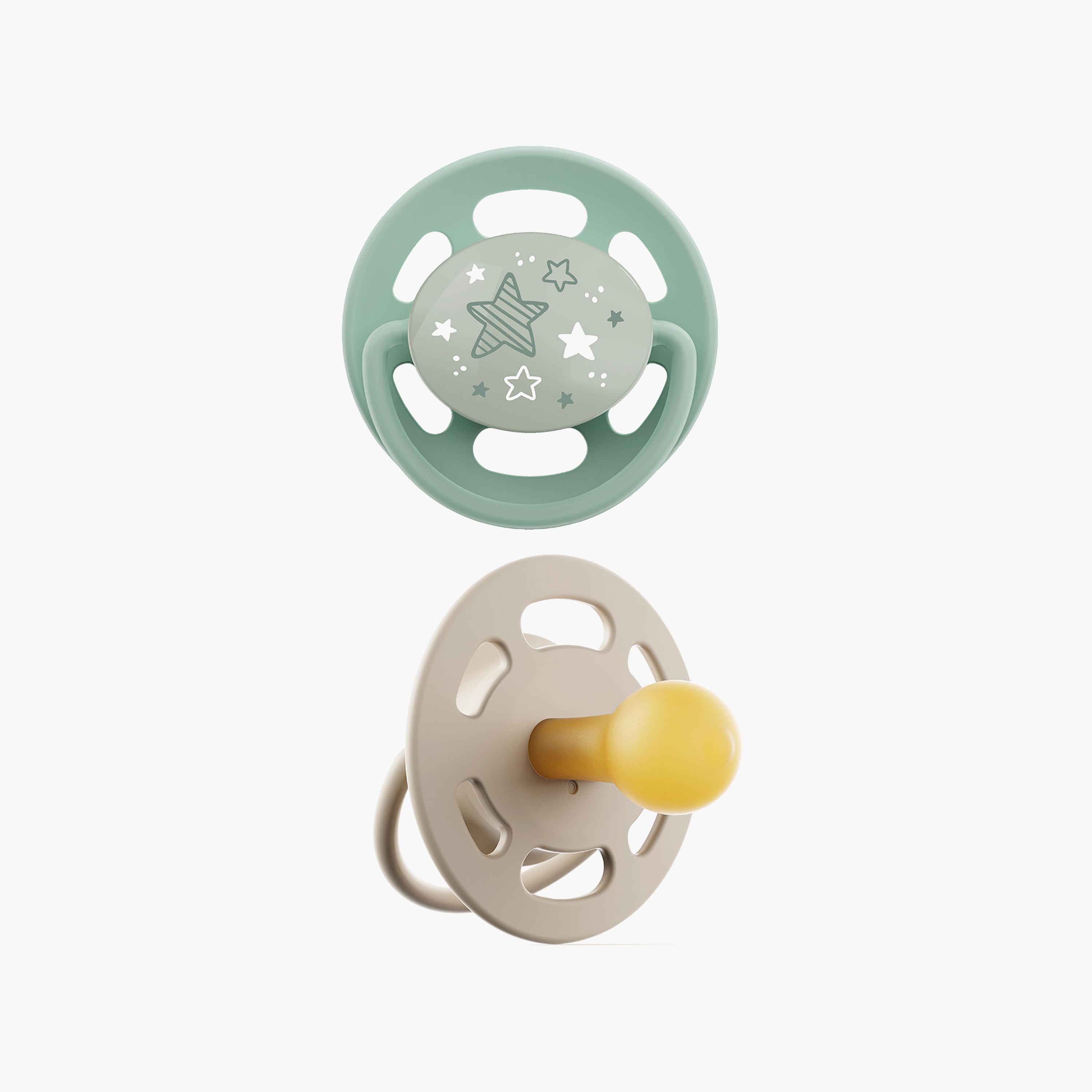 لهاية الكرز مستديرة ليلية - تضيء في الظلام من نيب-baby-feeding-pacifiers-image-1