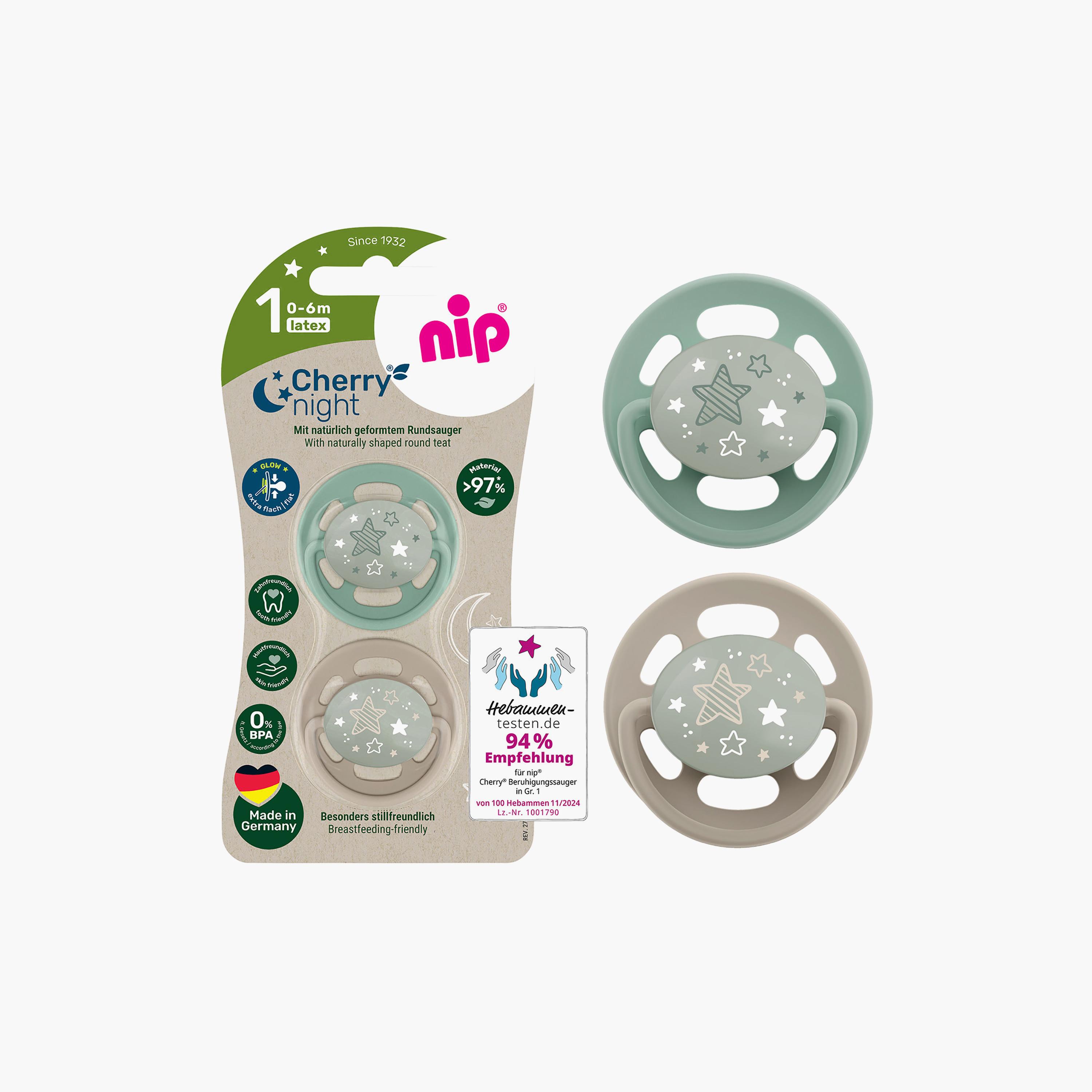 لهاية الكرز مستديرة ليلية - تضيء في الظلام من نيب-baby-feeding-pacifiers-image-4