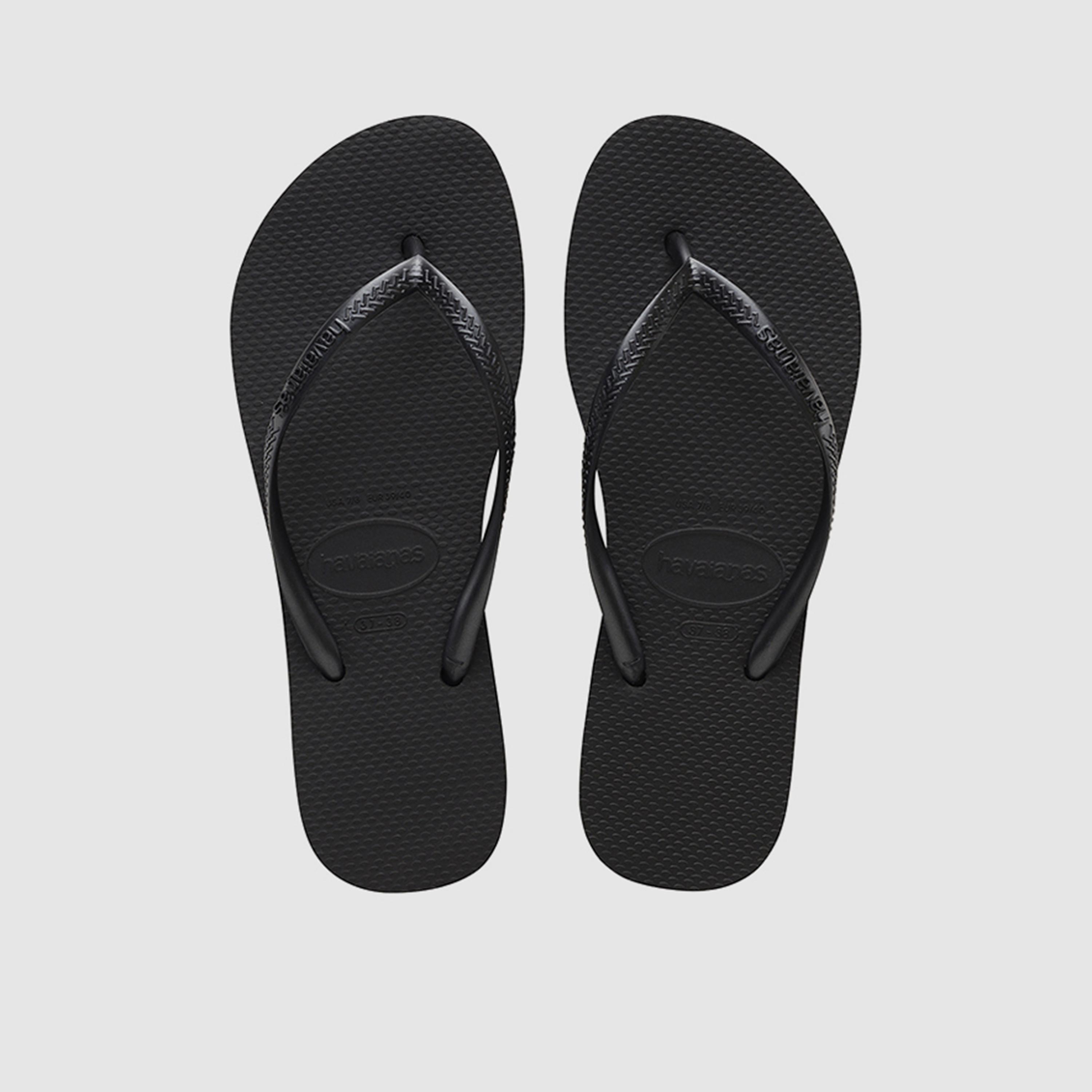 هافاياناس - شبشب نسائي مسطح سهل الارتداء | 4144537-0090-women-shoes-flipflopsandslides-image-1