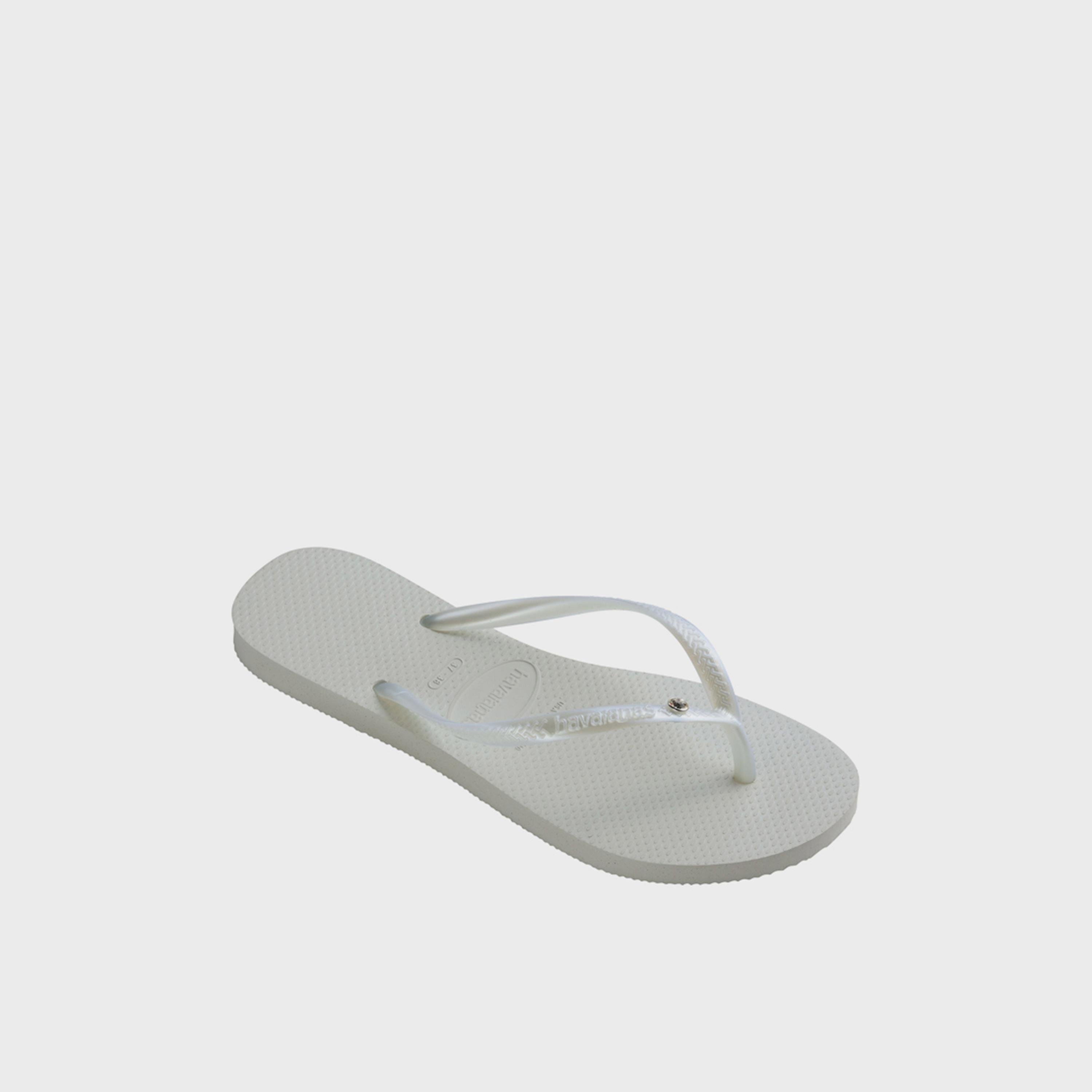 Havaianas Women's Slip-On Flat Slim Crystal Sw II Thong Slippers | 4145651-0001-women-shoes-flipflopsandslides-image-2