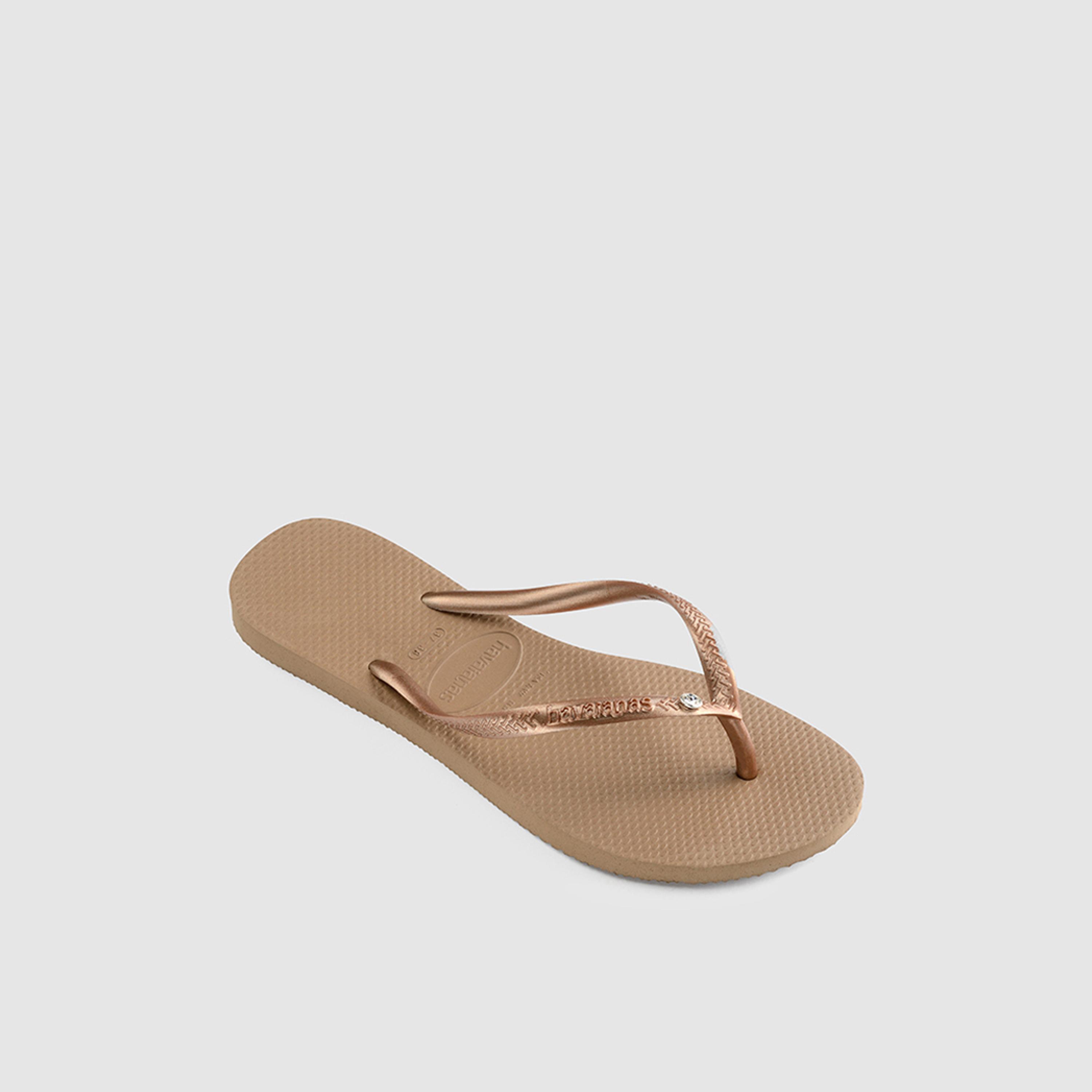 Havaianas Women's Slip-On Flat Slim Crystal Sw II Thong Slippers | 4145651-3581-women-shoes-flipflopsandslides-image-3