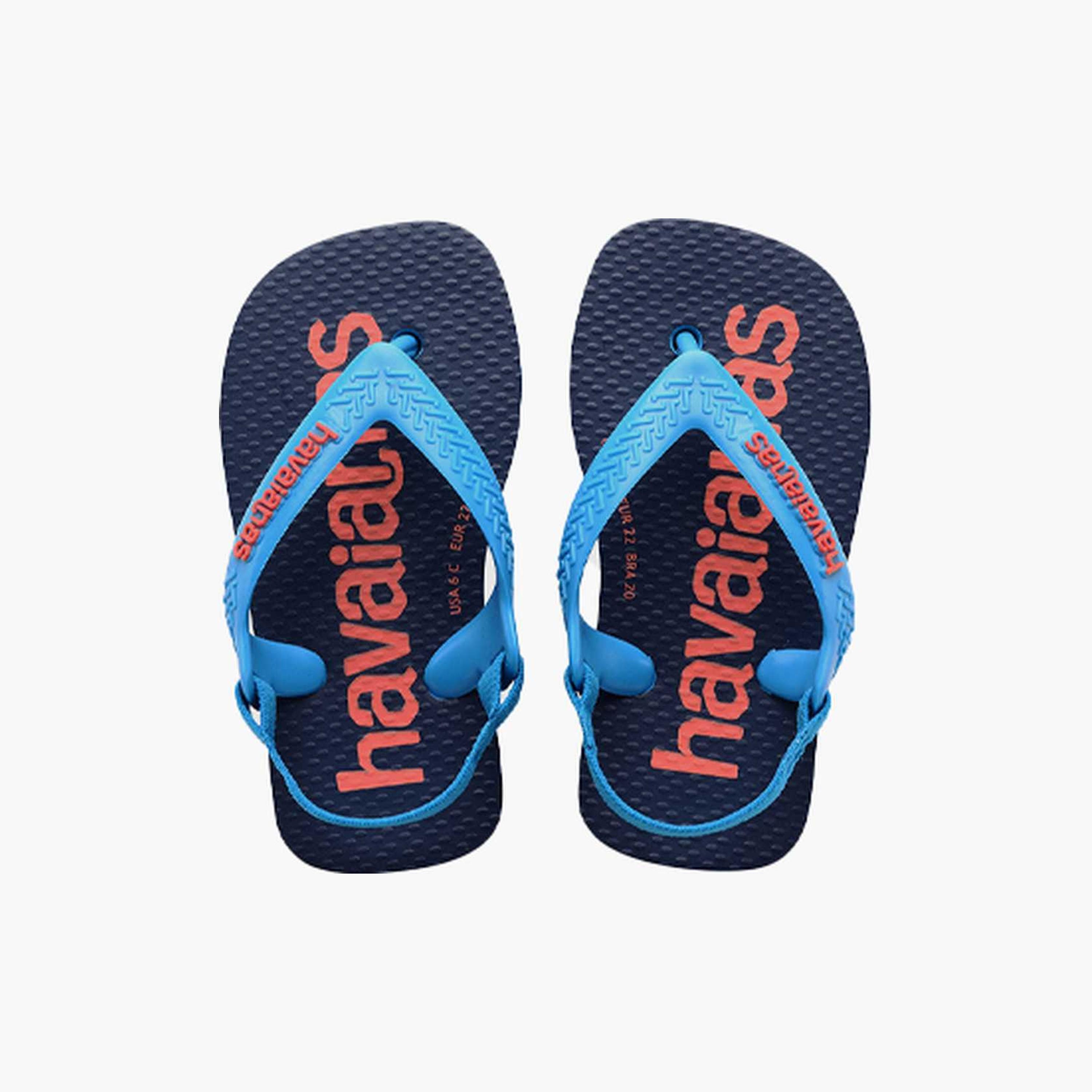 Havaianas Baby Elastic Logomania Thong Sandals | 4145795.0212-baby-girls-shoes-sandals-image-1