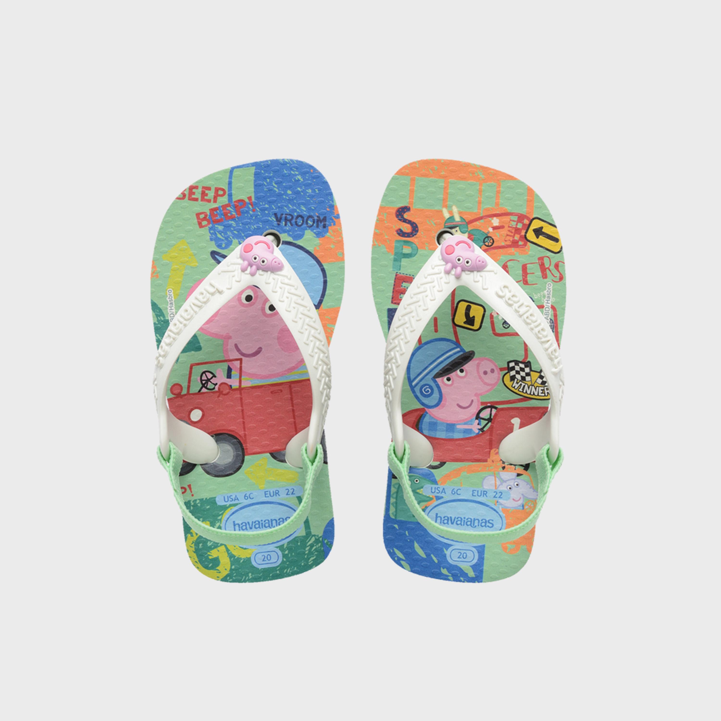 Havaianas Baby Slip-On Baby Peppa Pig Thong Slippers | 4145980-0198-baby-girls-shoes-sandals-image-1