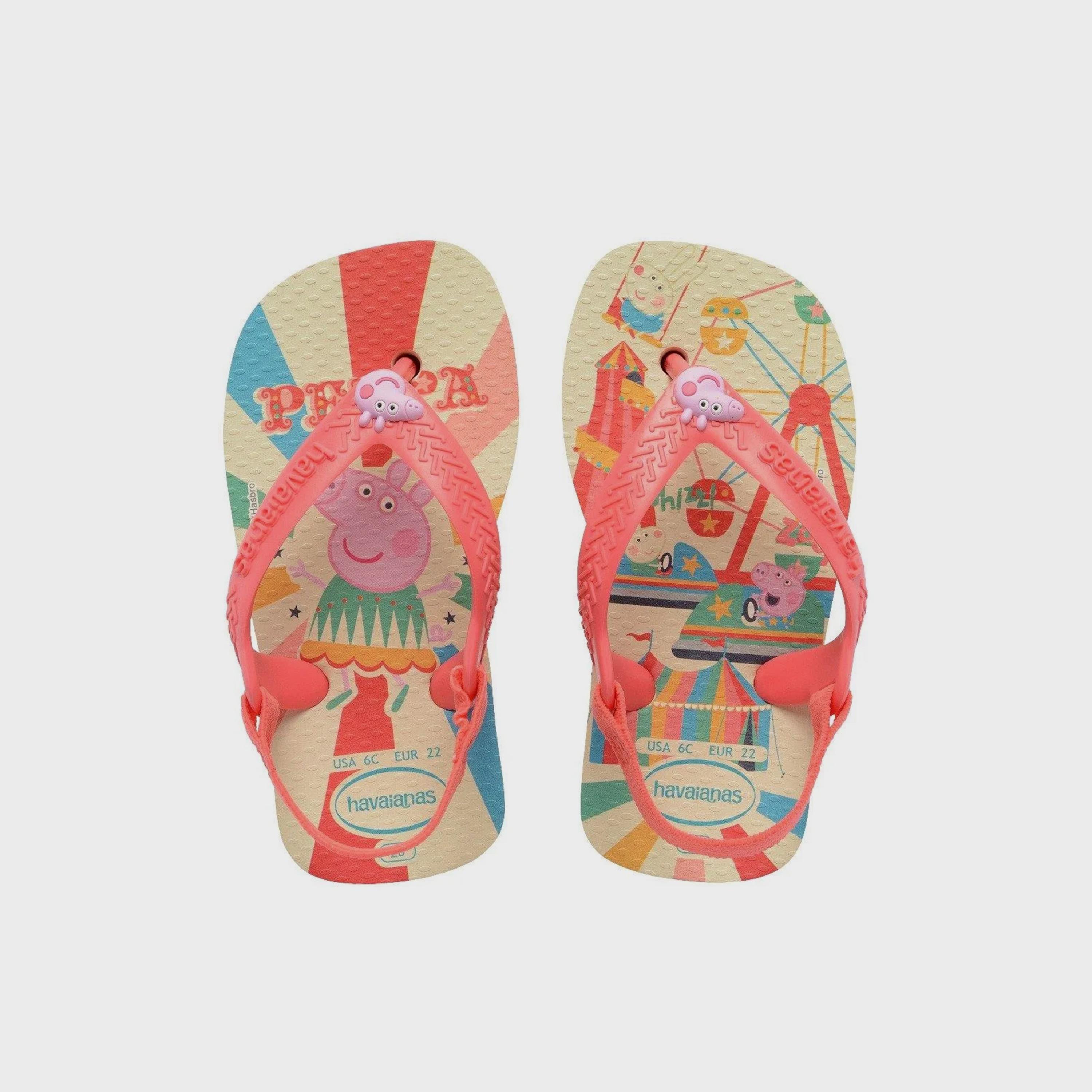 Havaianas Baby Slip-On Baby Peppa Pig Thong Slippers | 4145980-2930-baby-girls-shoes-sandals-image-1