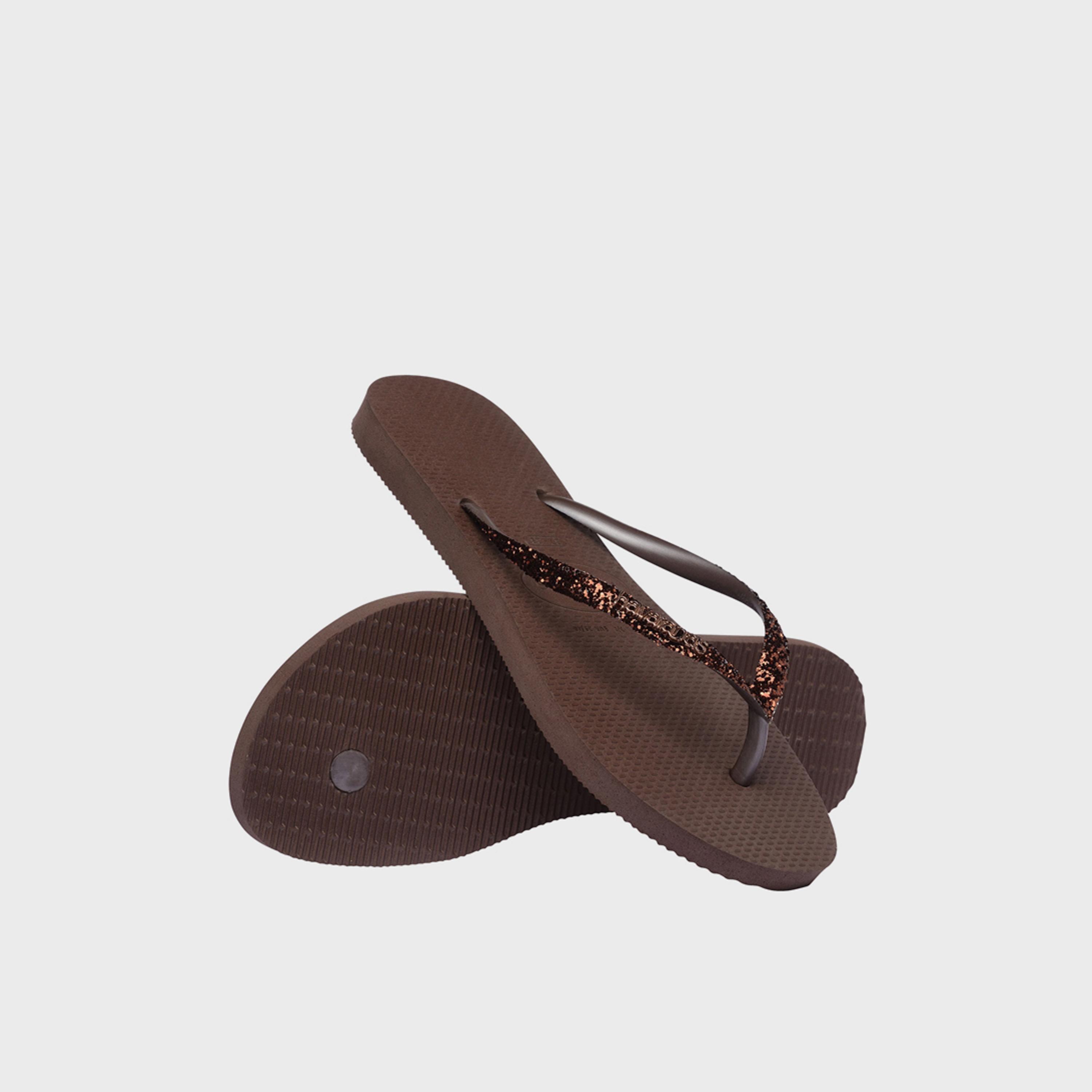 Havaianas Women's Slip-On Flat Slim Glitter II Thong Slippers | 4146975-0727-women-shoes-flipflopsandslides-image-4