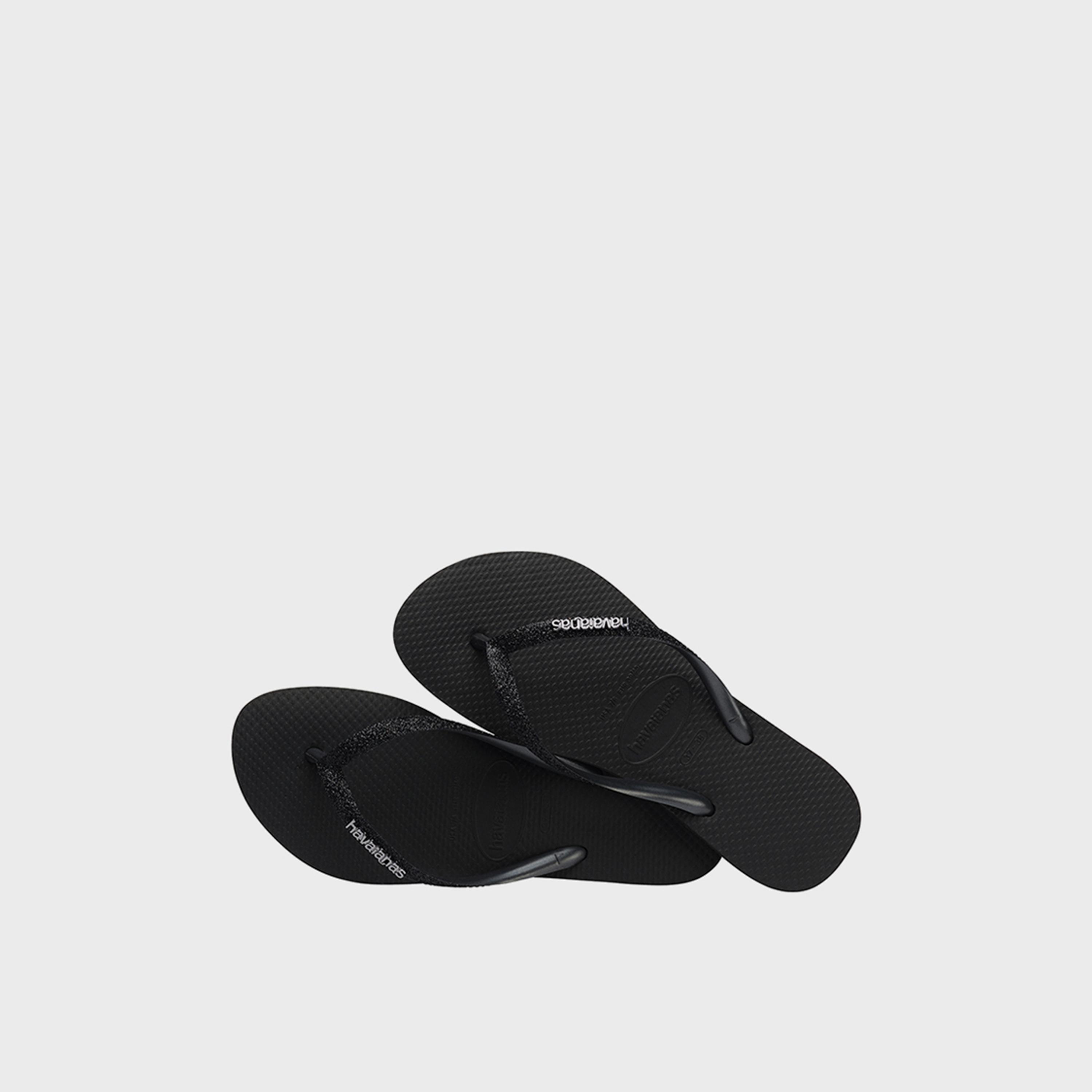 Havaianas Women's Slip-On Flat Slim Glitter II Thong Slippers | 4146975-1069-women-shoes-flipflopsandslides-image-4