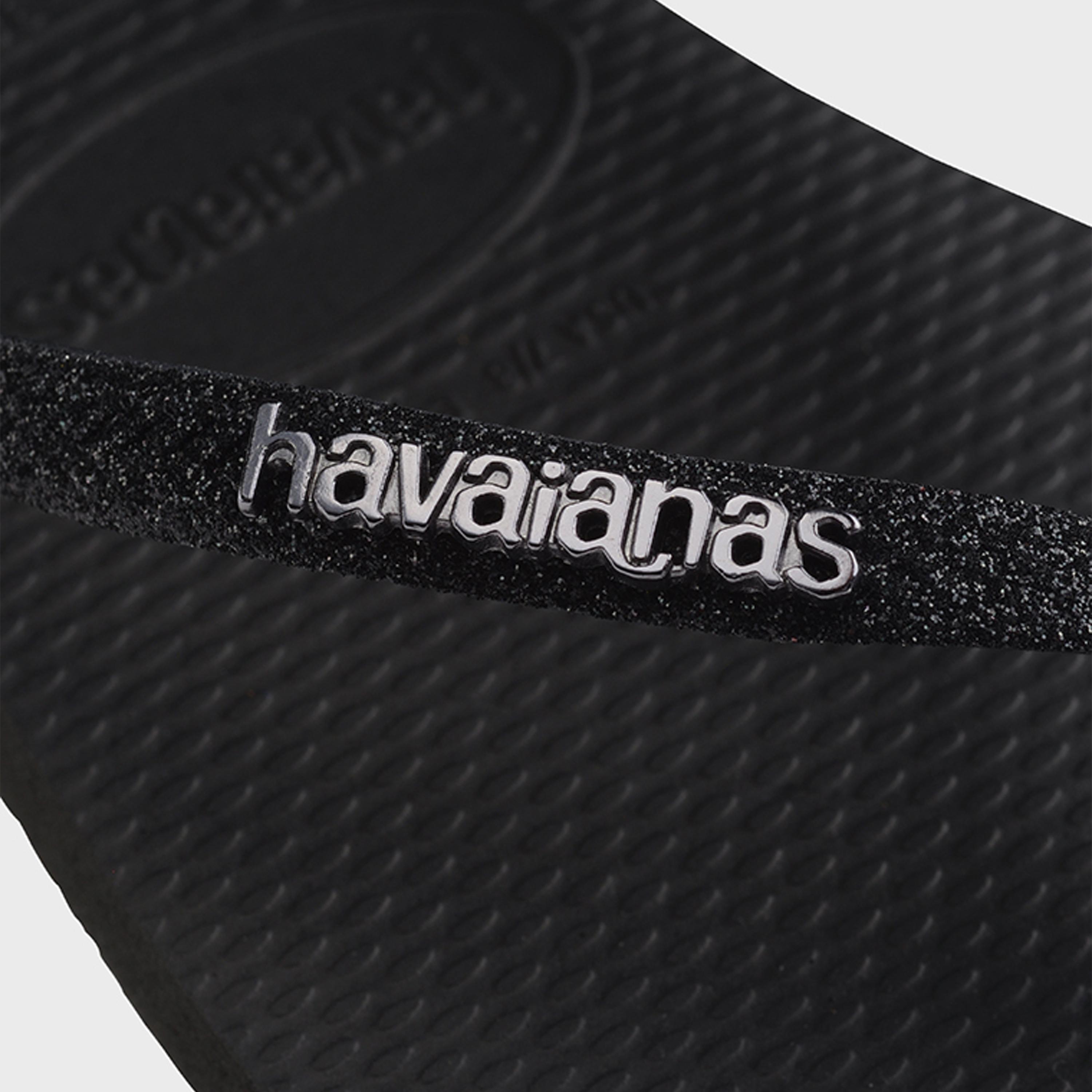 Havaianas Women's Slip-On Flat Slim Glitter II Thong Slippers | 4146975-1069-women-shoes-flipflopsandslides-image-6
