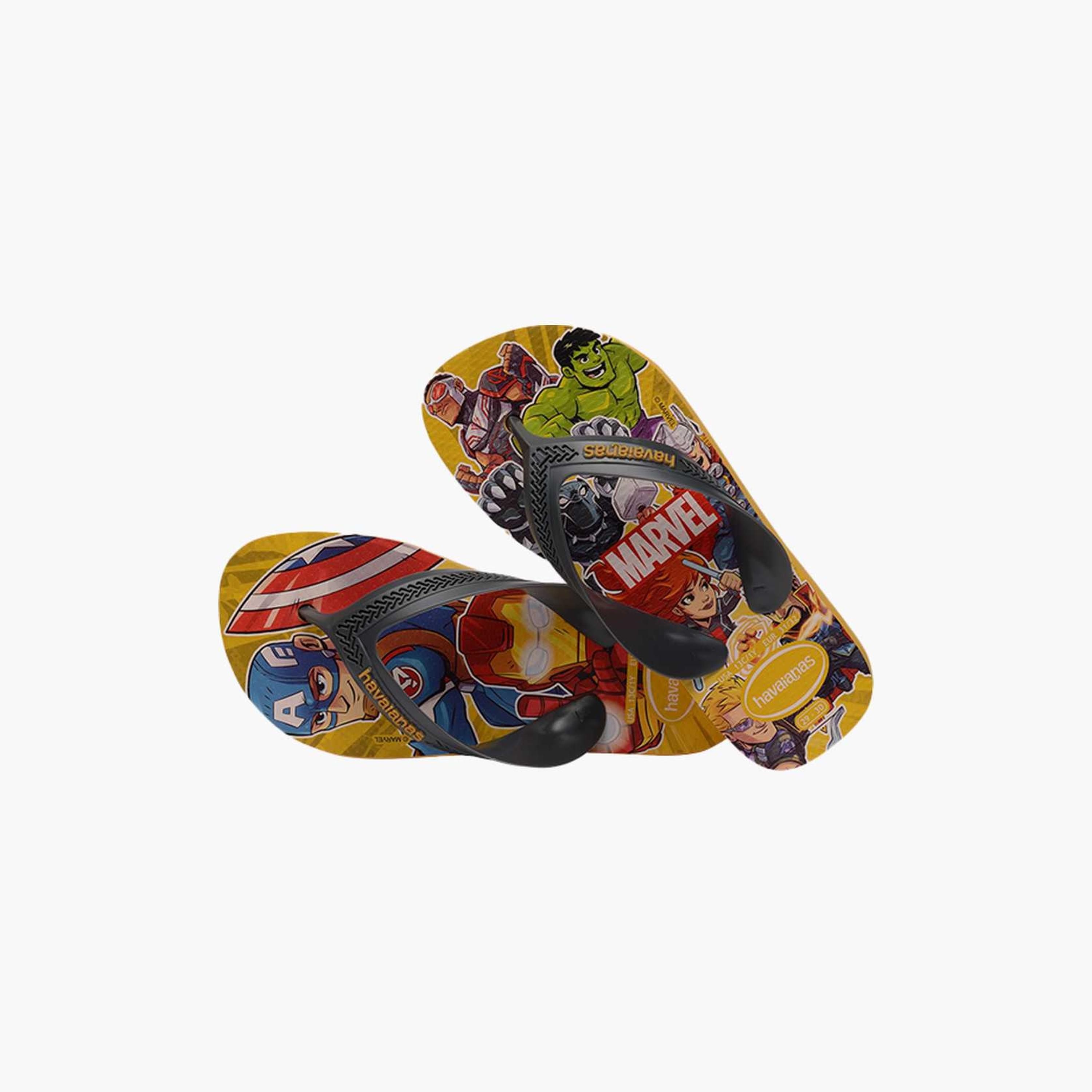 Havaianas Kids Slip-On Max Marvel Thong Slippers | 4147006.6362-boys-shoes-flipflopsandslides-image-2