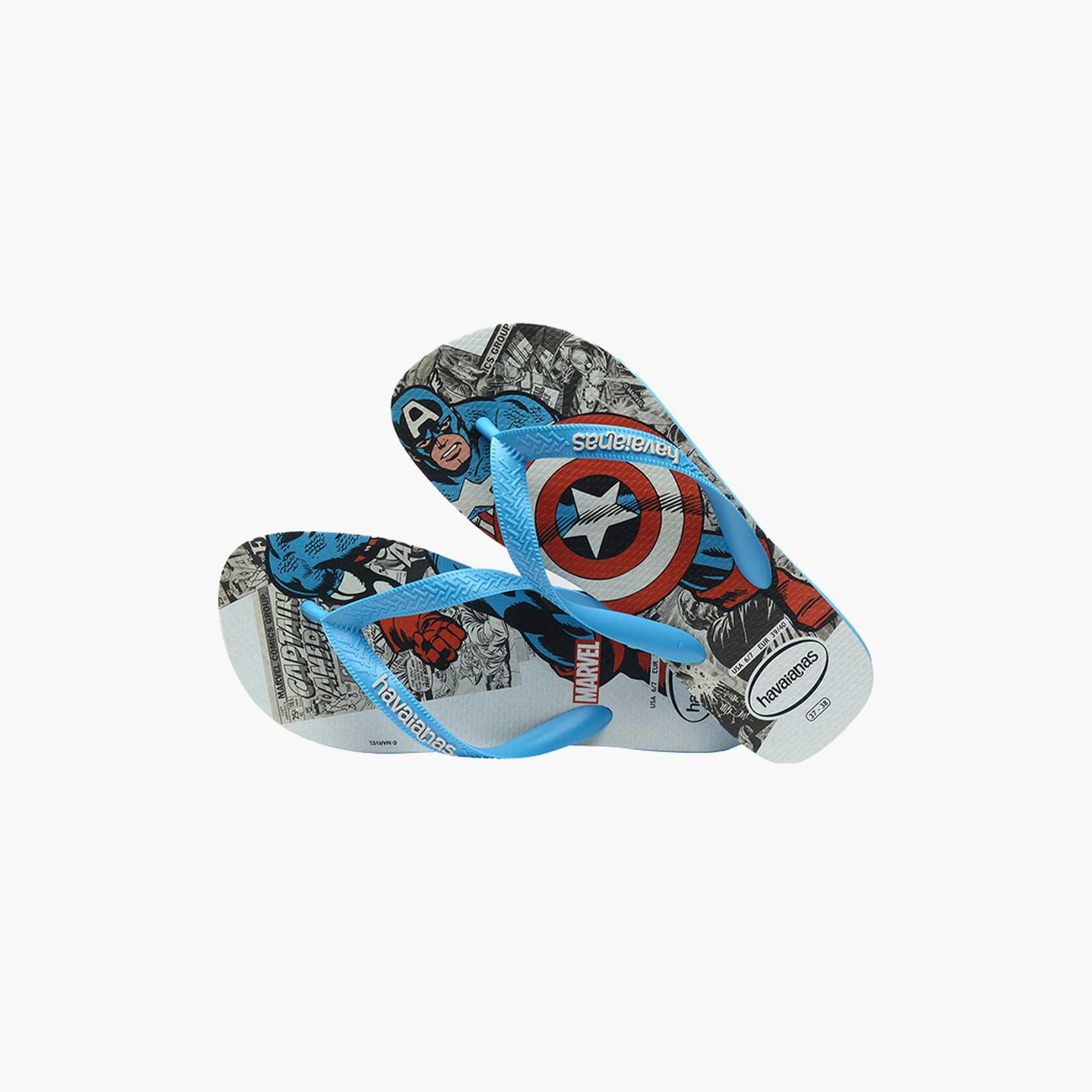 Havaianas Kids Slip-On Top Marvel Classics Thong Slippers | 4147012.0212-boys-shoes-flipflopsandslides-image-2