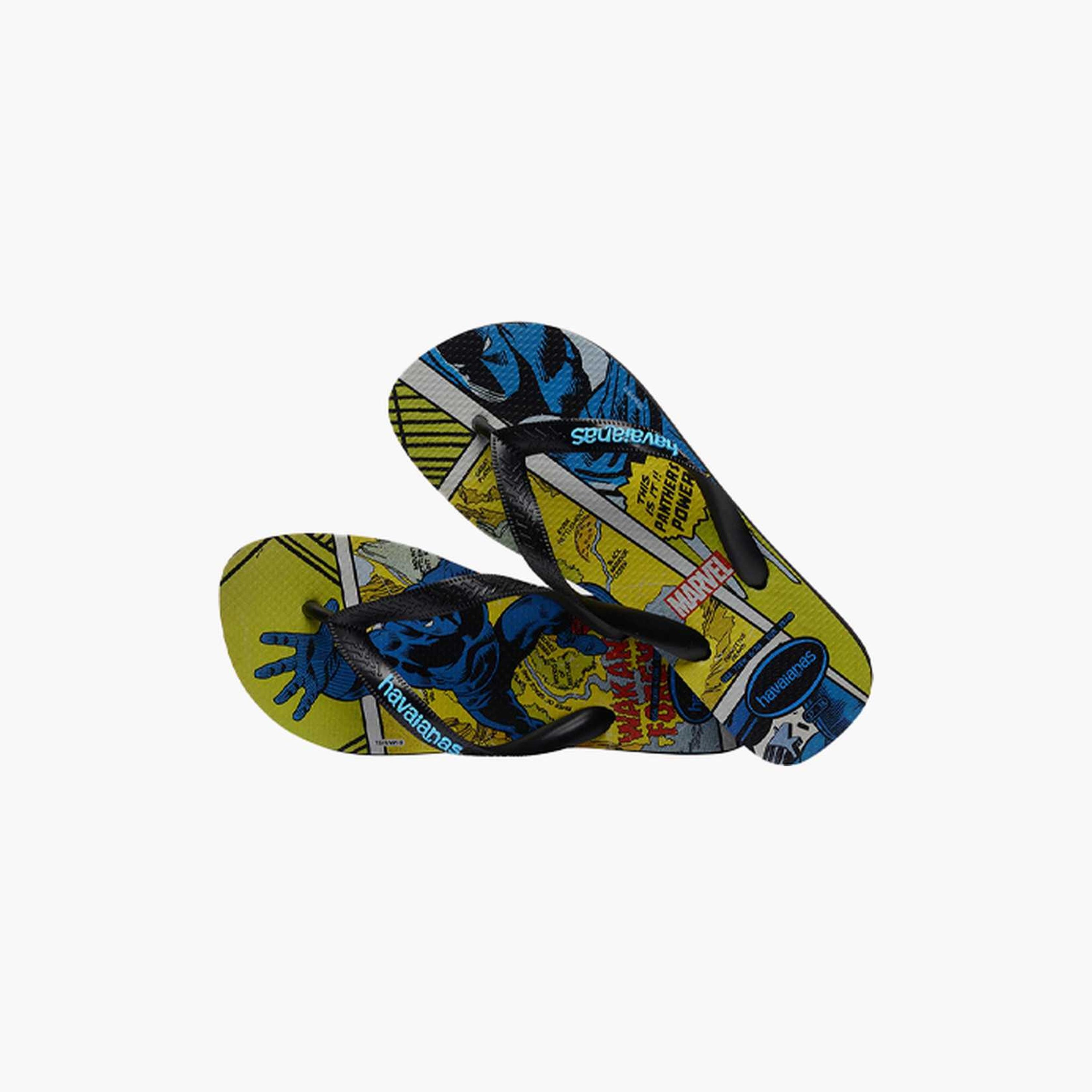 Havaianas Kids Slip-On Top Marvel Classics Thong Slippers | 4147012.1069-boys-shoes-flipflopsandslides-image-2