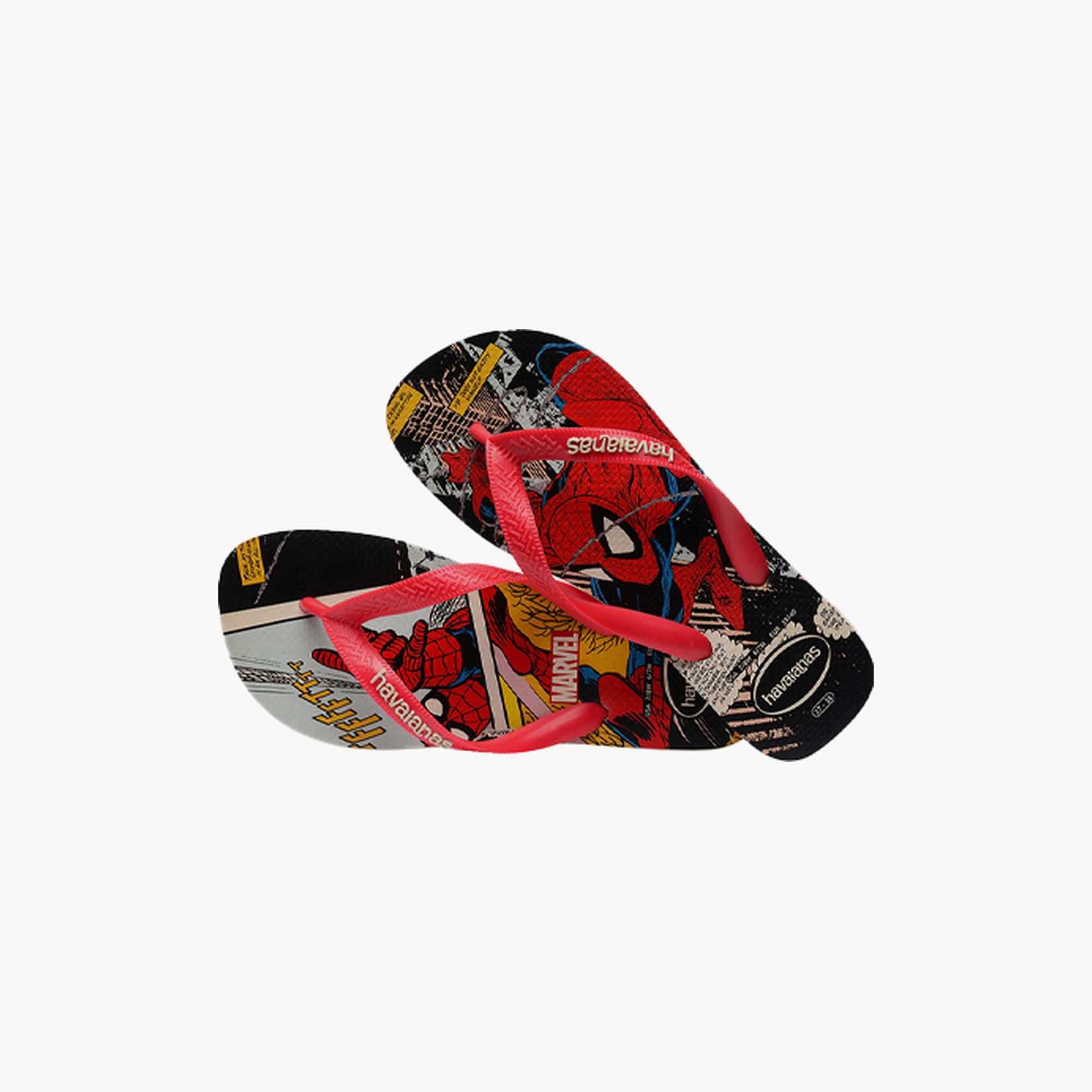 Havaianas Kids Slip-On Top Marvel Classics Thong Slippers | 4147012.8813-boys-shoes-flipflopsandslides-image-2