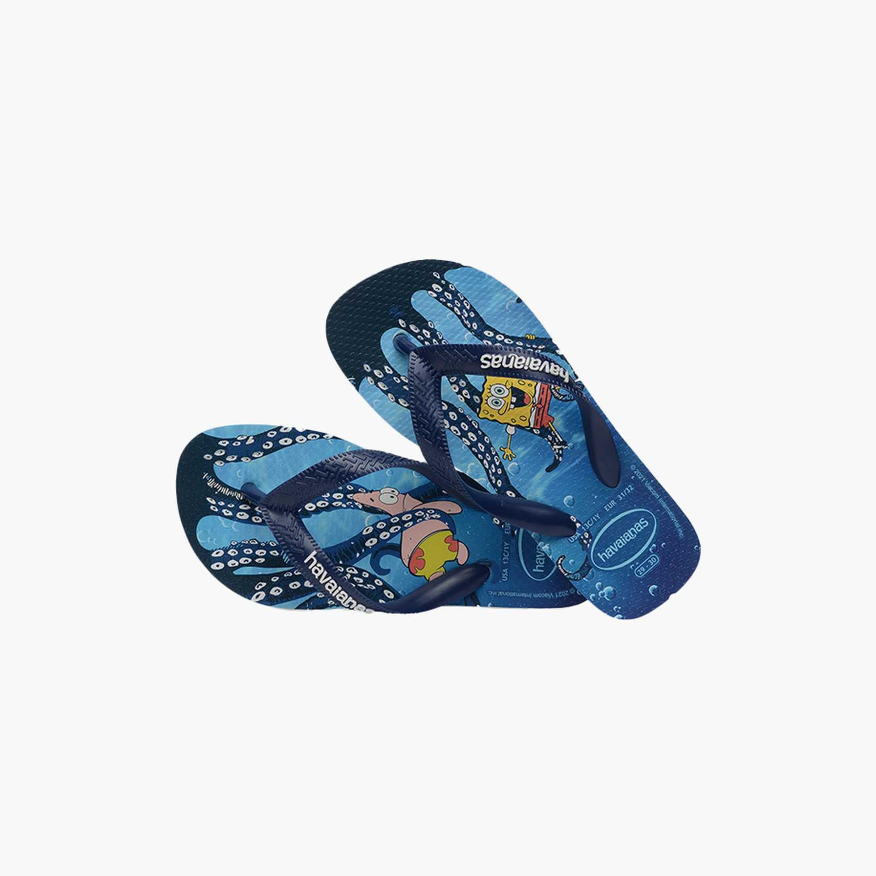 Havaianas Kids Slip-On Top Bob Sponge Thong Slippers | 4147066.0001-boys-shoes-flipflopsandslides-image-2