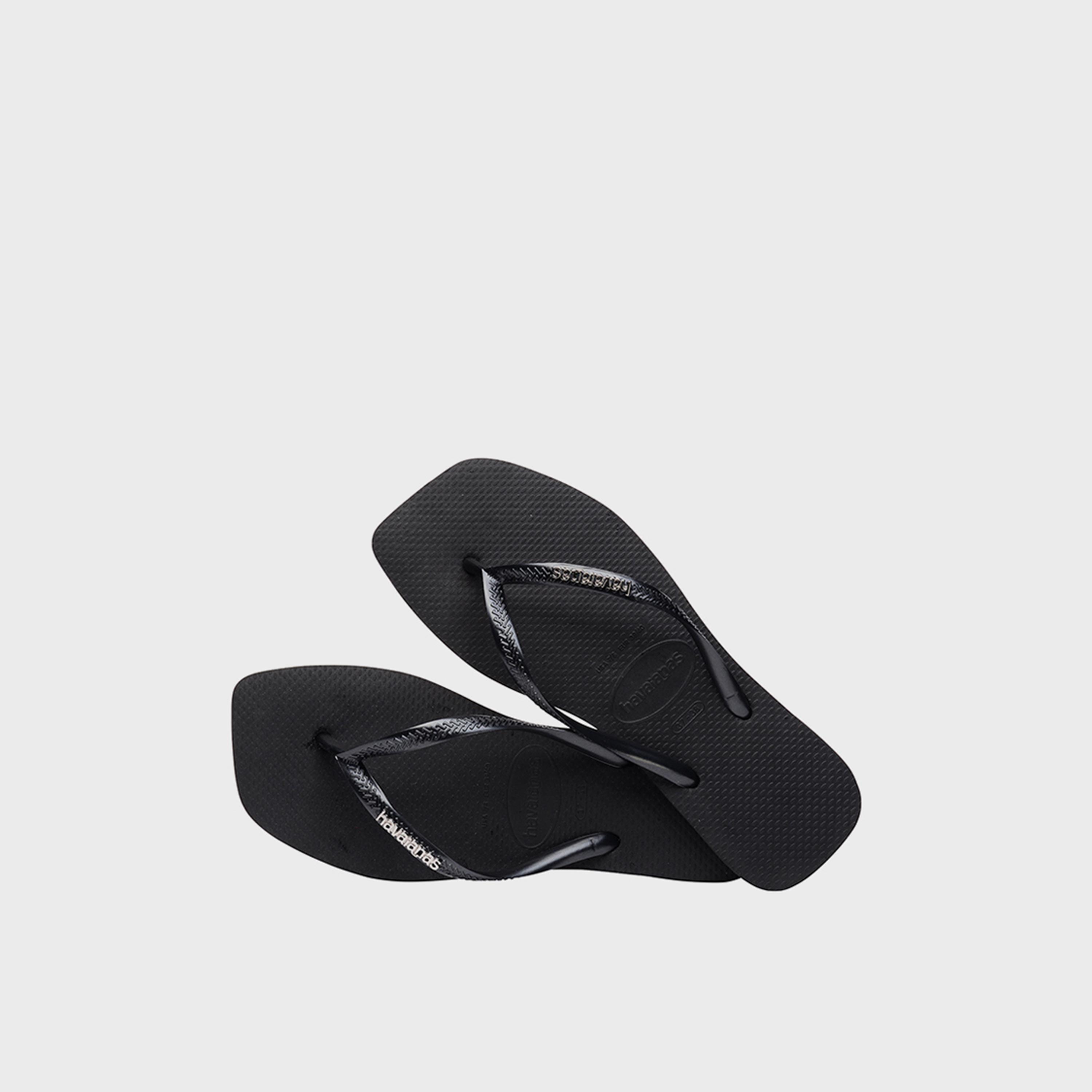 Havaianas Women's Slip-On Flat Slim Square Logo Metallic Thong Slippers | 4148257-2976-women-shoes-flipflopsandslides-image-4