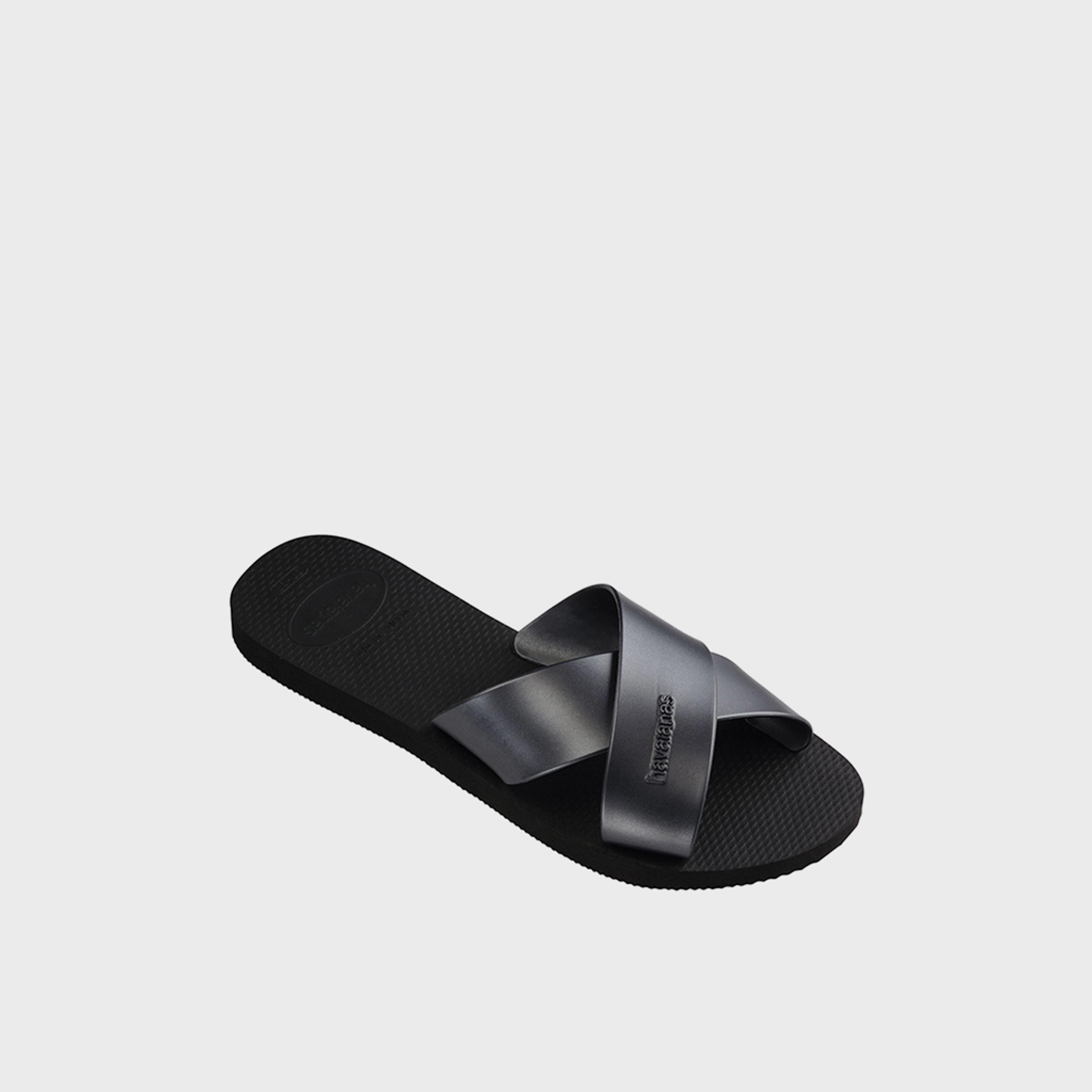 Havaianas Women's Flat Aqua Metallic Thong Slide Sandals | 4148866-0090-women-shoes-sandals-flats-image-2