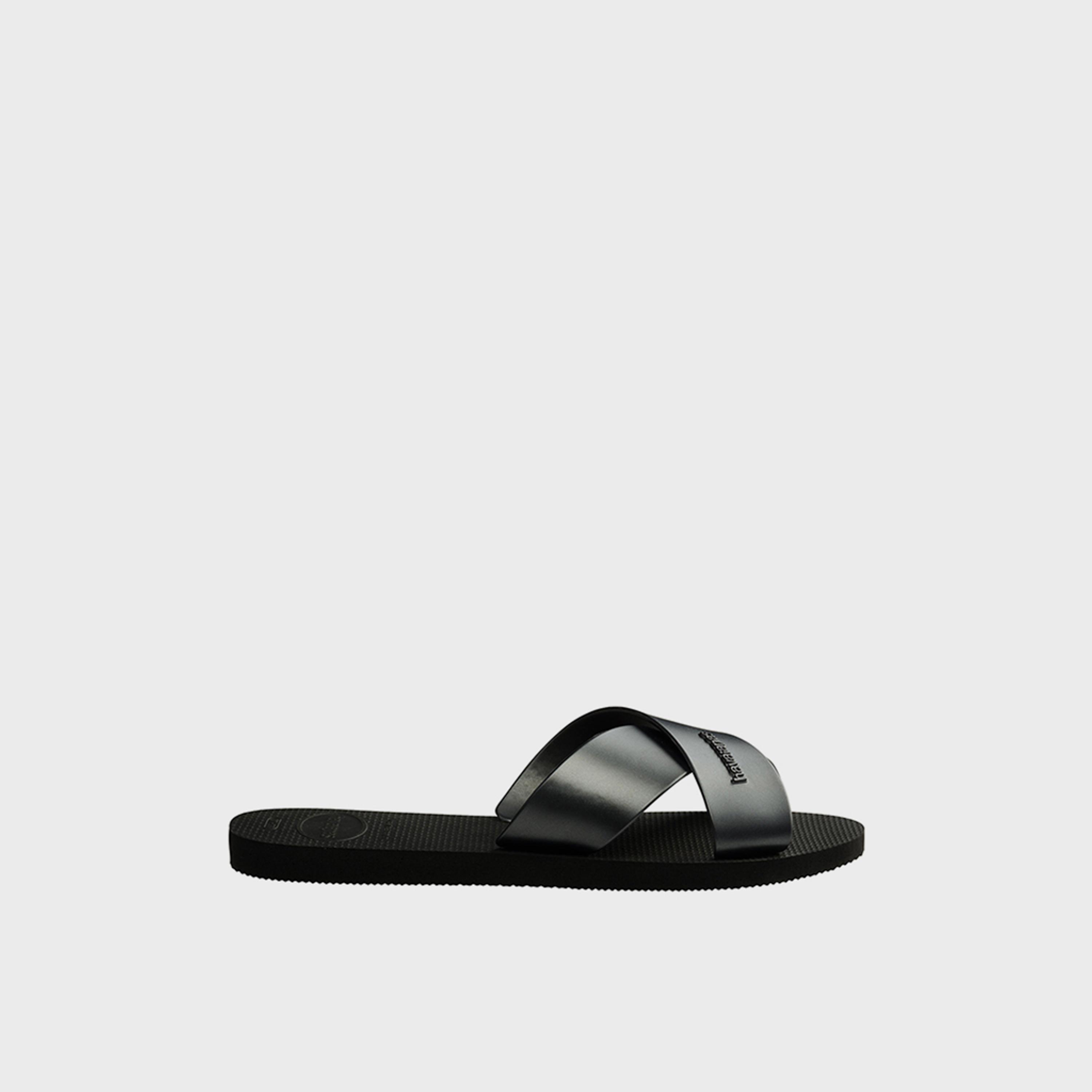 Havaianas Women's Flat Aqua Metallic Thong Slide Sandals | 4148866-0090-women-shoes-sandals-flats-image-3
