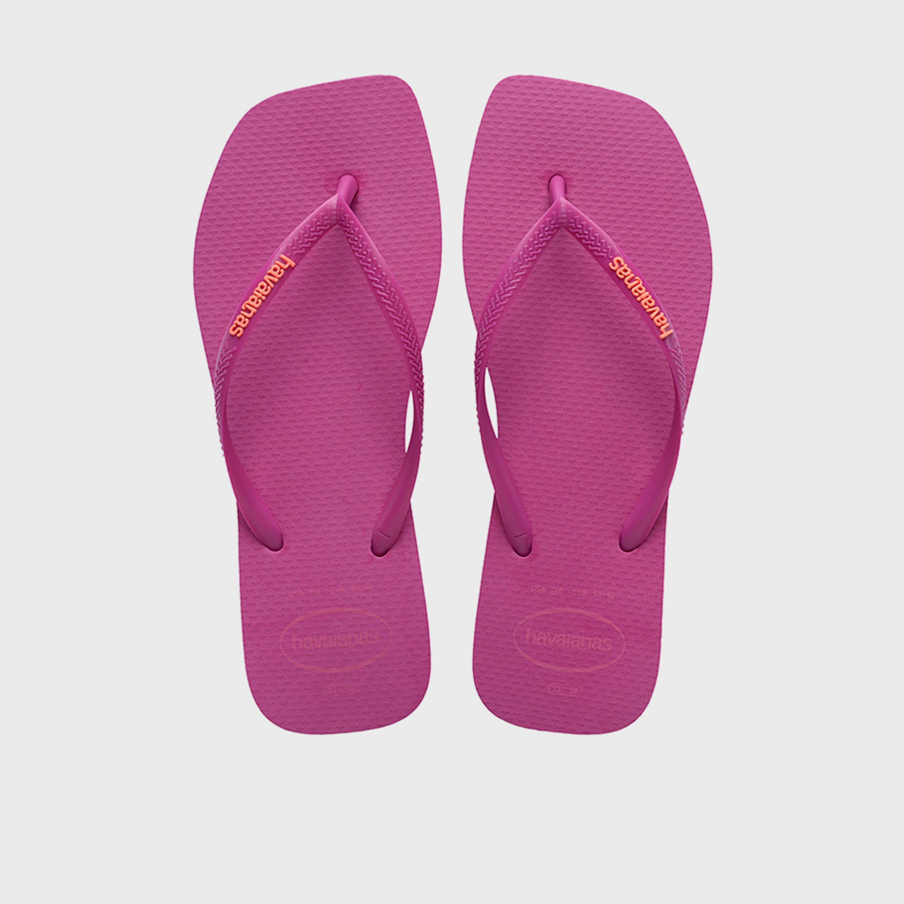 Havaianas Women's Slip-On Flat Slim Square Logo Popup Thong Slippers | 4148959-4622-women-shoes-flipflopsandslides-image-1