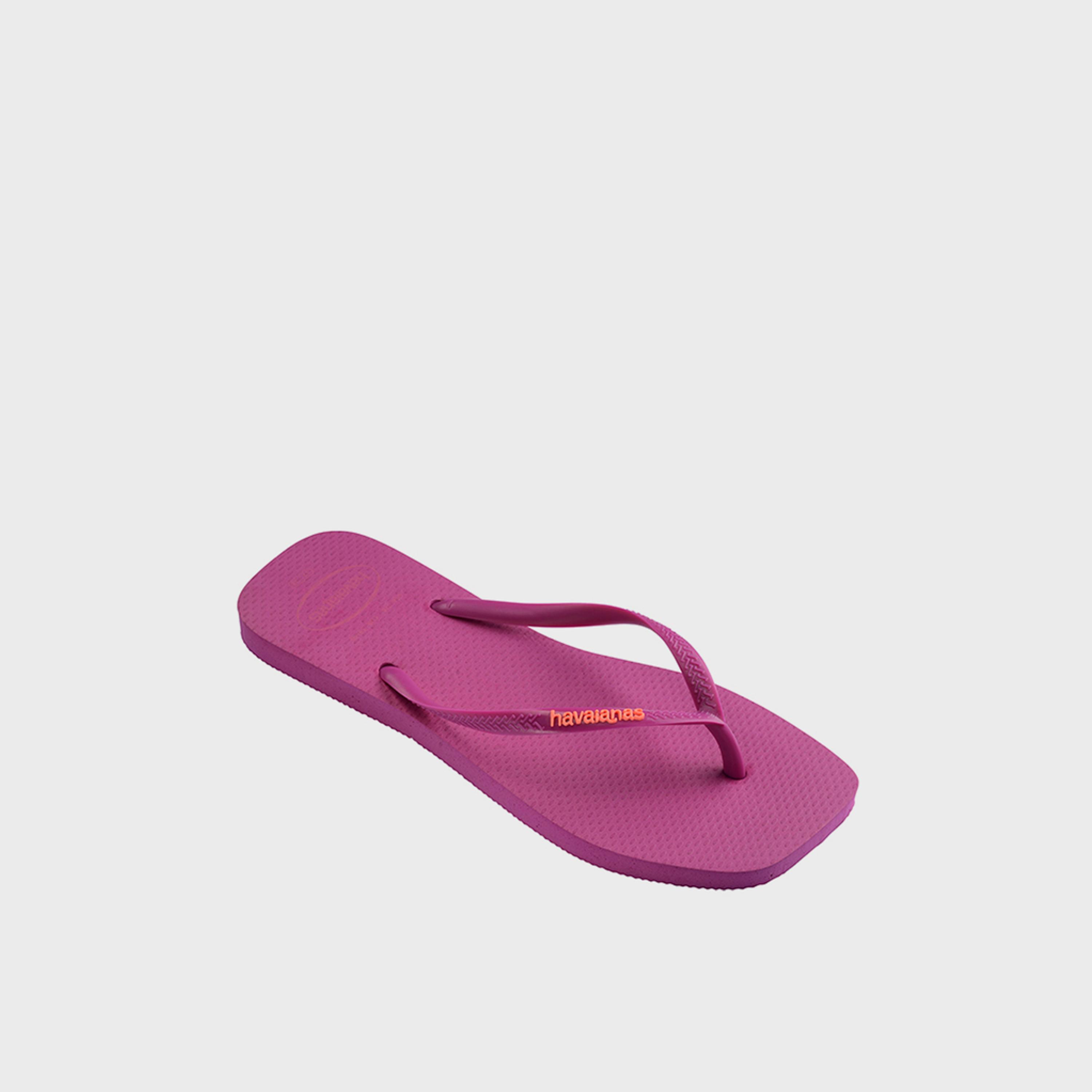 Havaianas Women's Slip-On Flat Slim Square Logo Popup Thong Slippers | 4148959-4622-women-shoes-flipflopsandslides-image-2