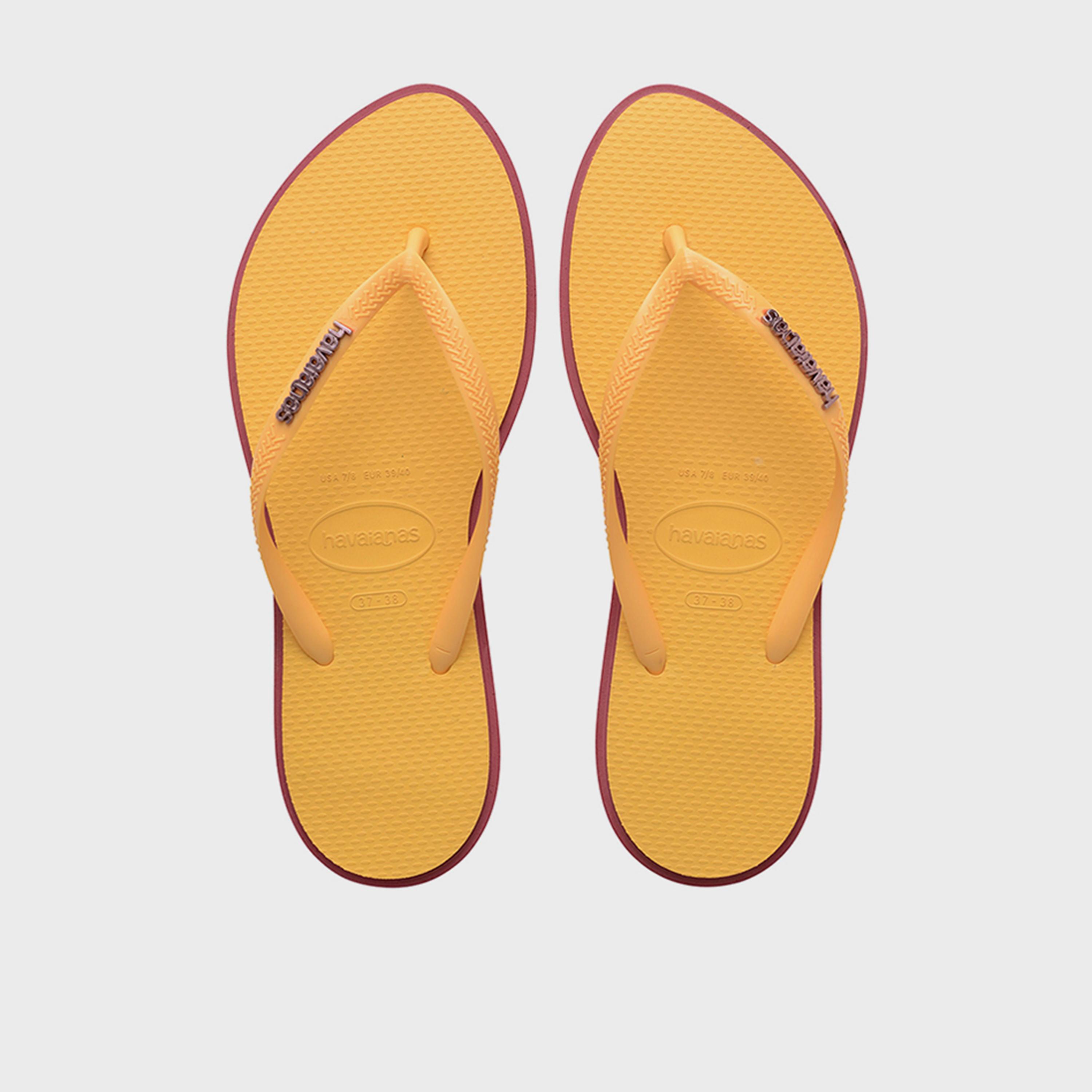 Havaianas Women's Slip-On Flat Slim Point Thong Slippers | 4149584-1788-women-shoes-flipflopsandslides-image-1