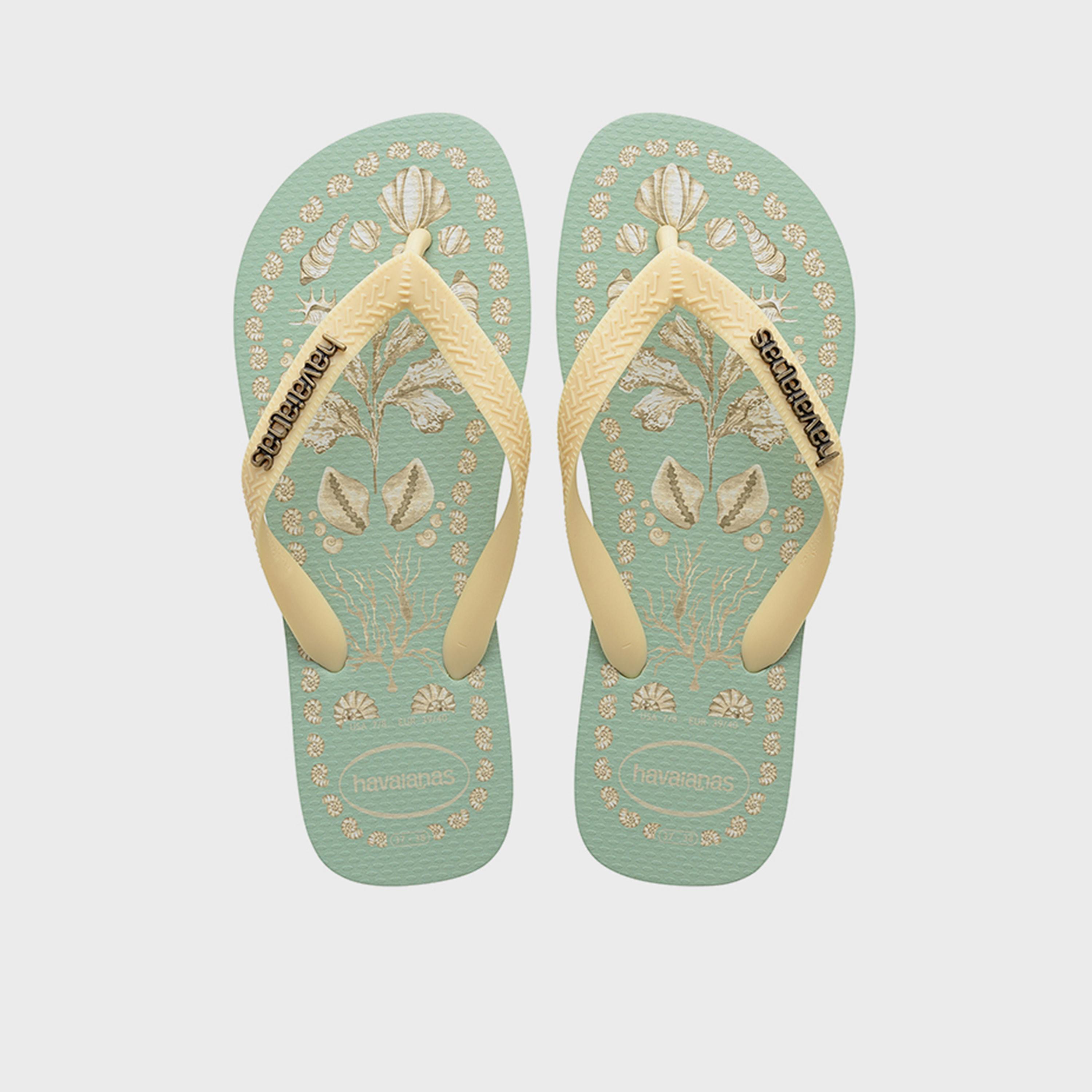 Havaianas Women's Slip-On Flat Top Tropicalia Vibes Thong Slippers | 4149722-9338-women-shoes-flipflopsandslides-image-1