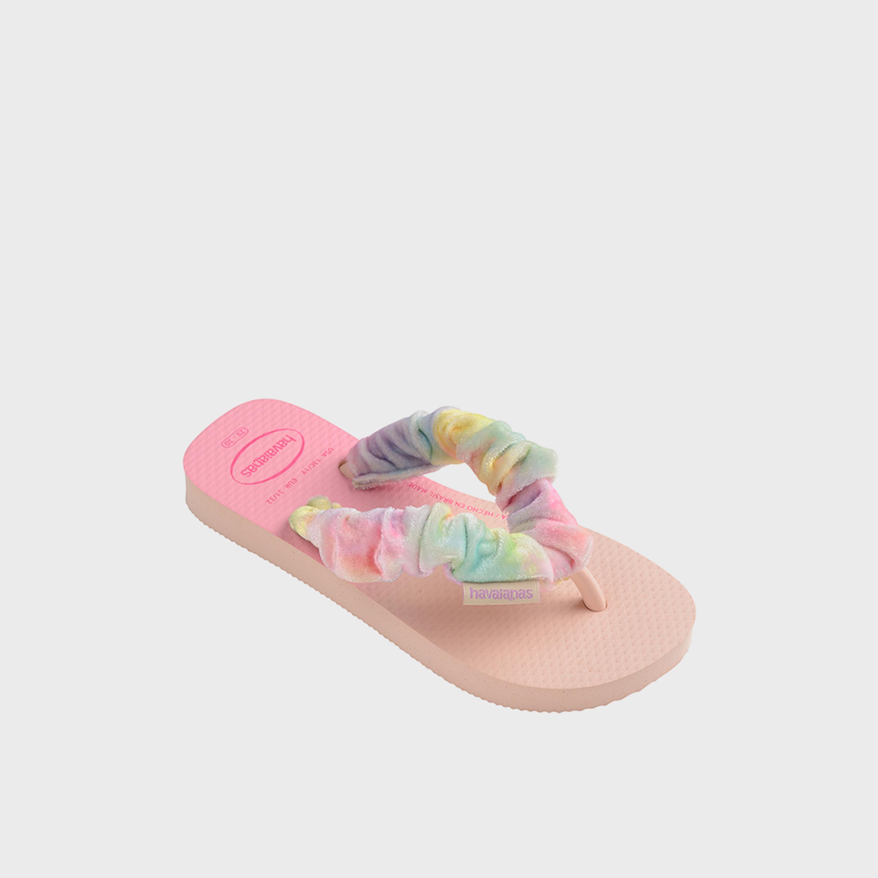 Havaianas Girls Slip-On  Fluffy Thong Slippers | 4149941-0076-girls-shoes-flipflopsandslides-image-2