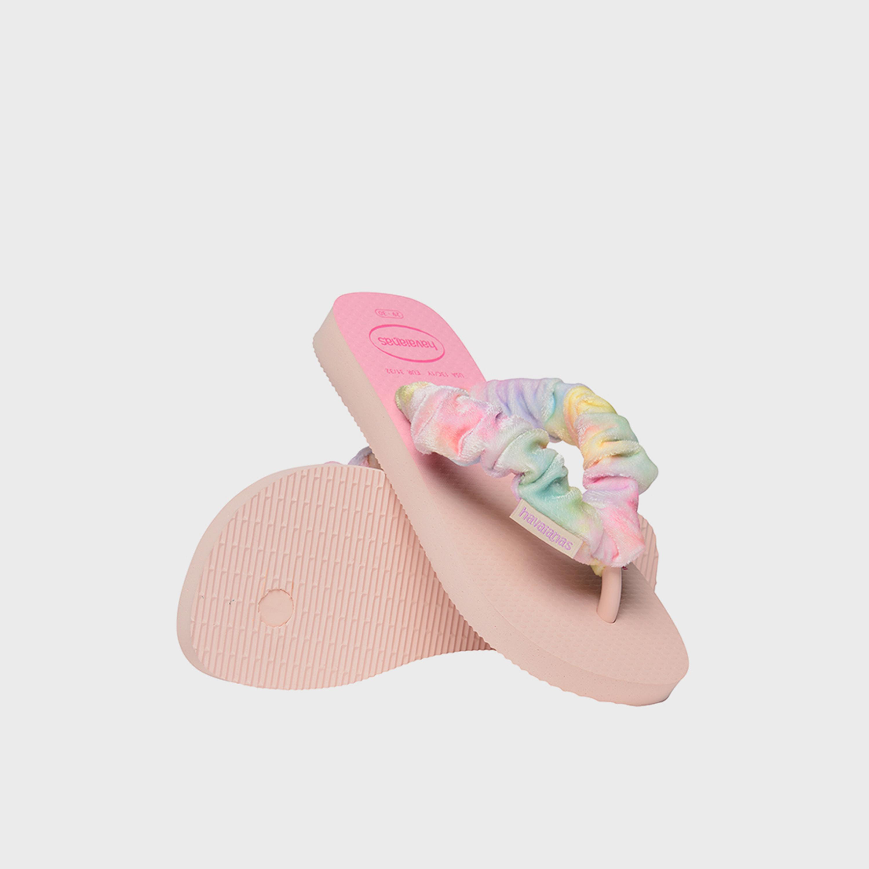 Havaianas Girls Slip-On  Fluffy Thong Slippers | 4149941-0076-girls-shoes-flipflopsandslides-image-4