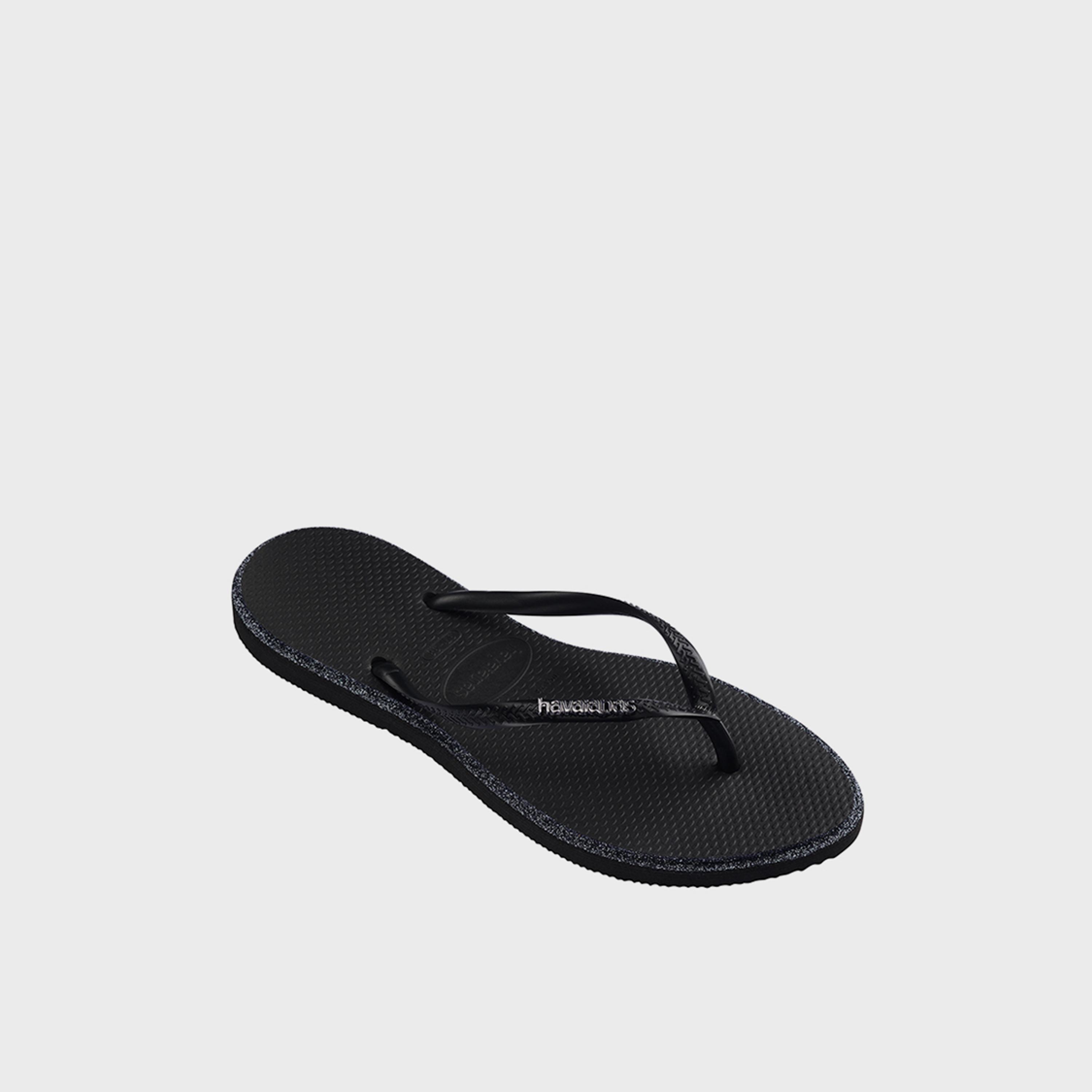 Havaianas Women's Slip-On Flat Slim Point Glitter Thong Slippers | 4150157-1069-women-shoes-flipflopsandslides-image-2