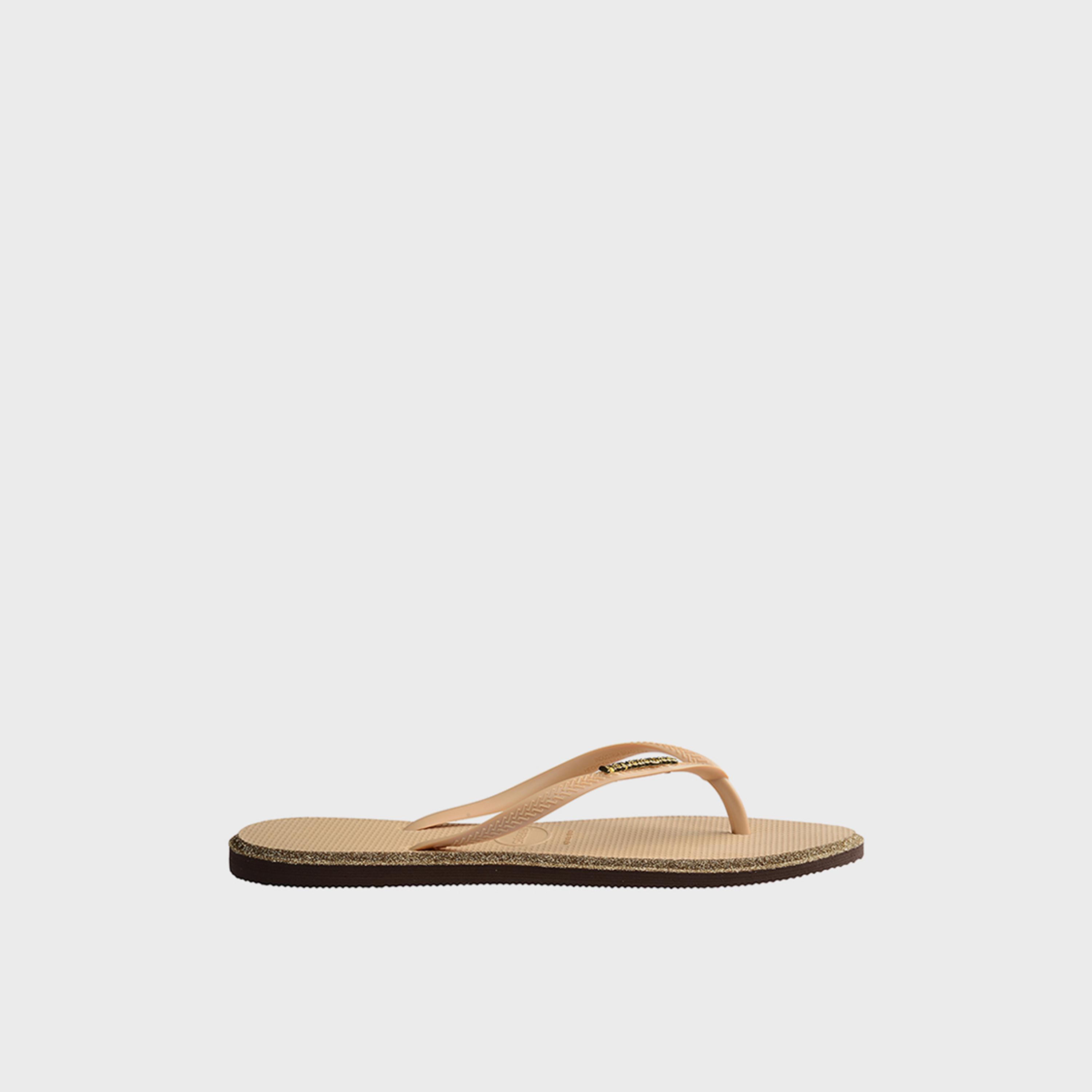 Havaianas Women's Slip-On Flat Slim Point Glitter Thong Slippers | 4150157-1859-women-shoes-flipflopsandslides-image-3
